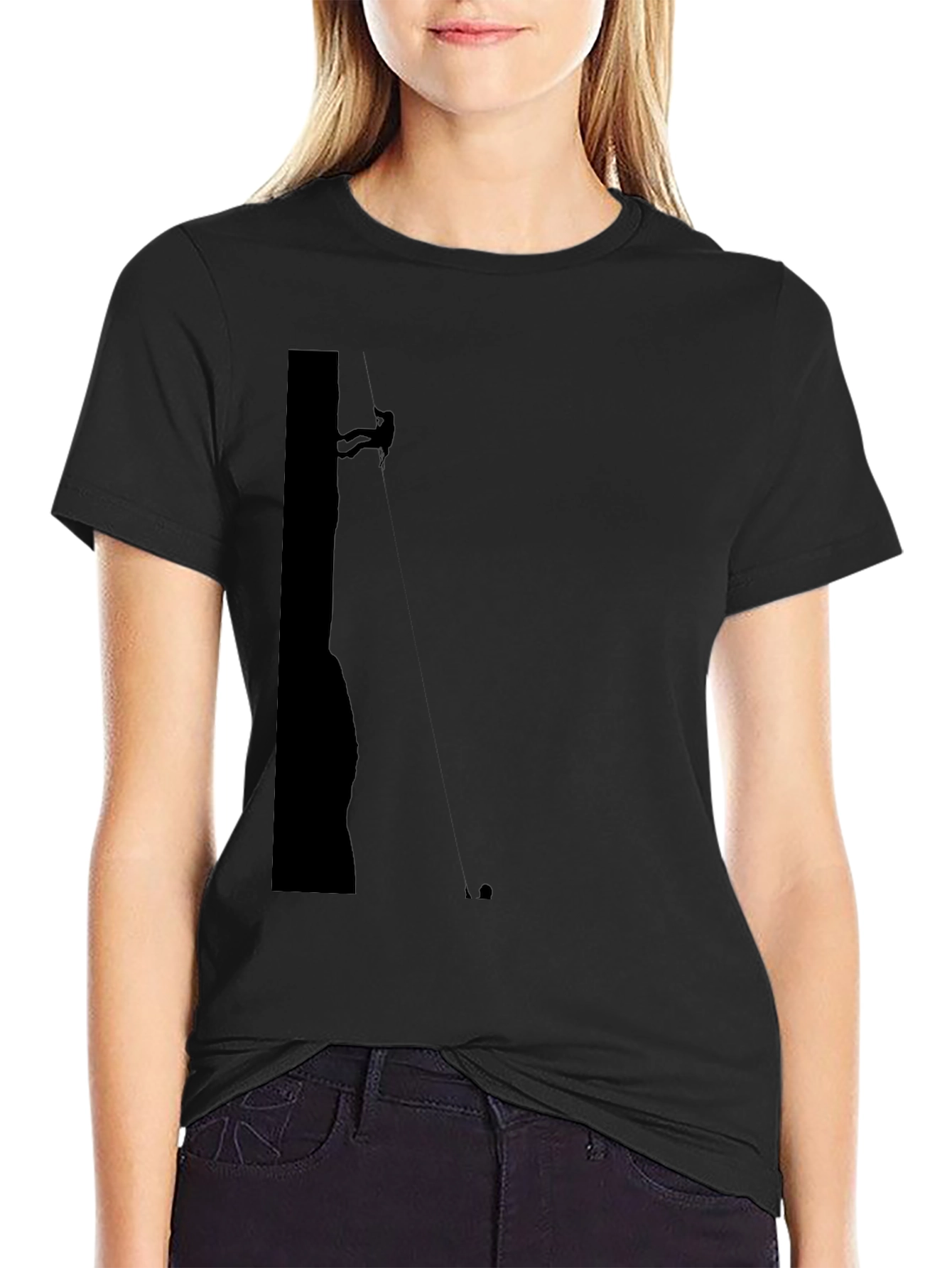 Climbing Silhouette Black T-Shirt