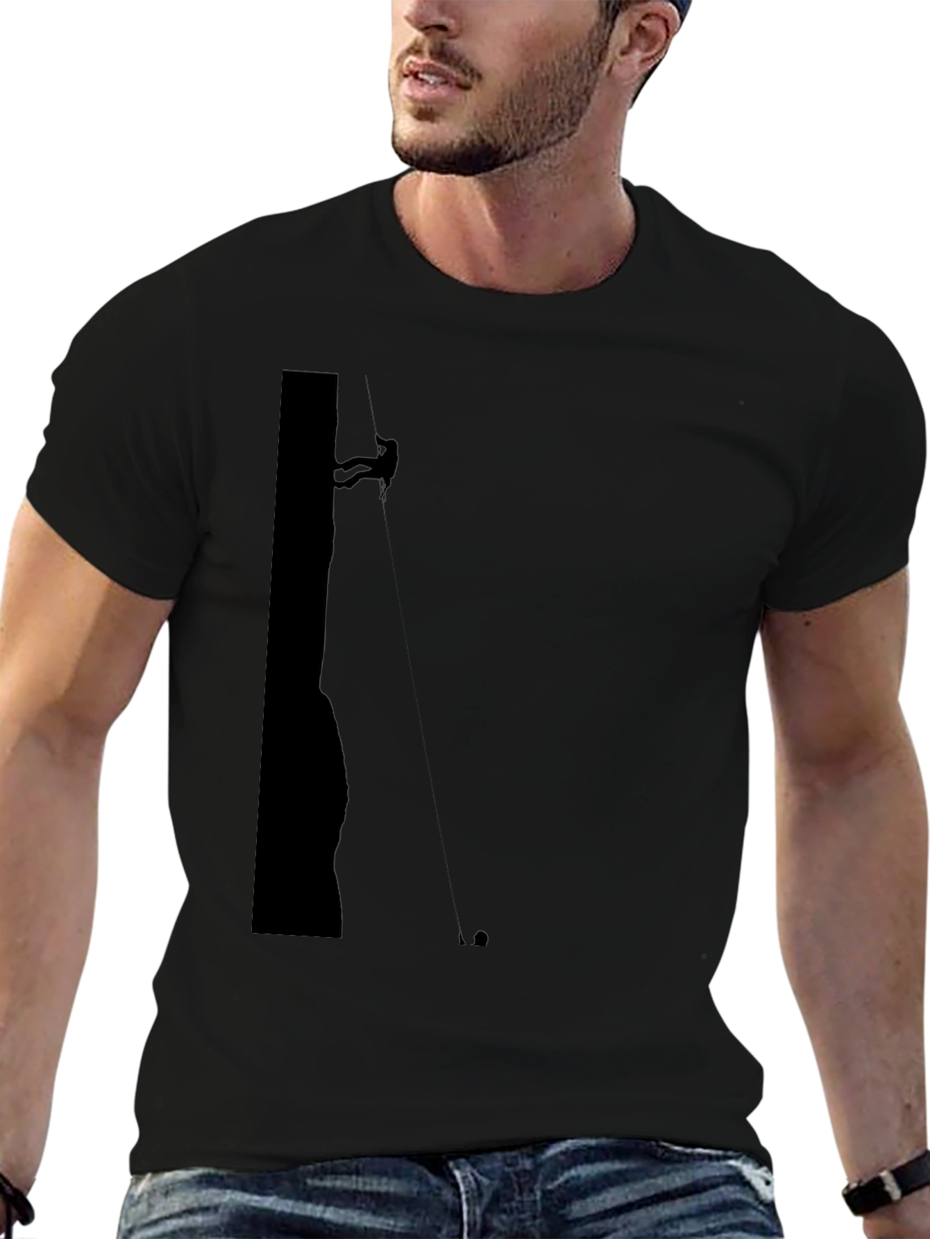 Climbing Silhouette Black T-Shirt