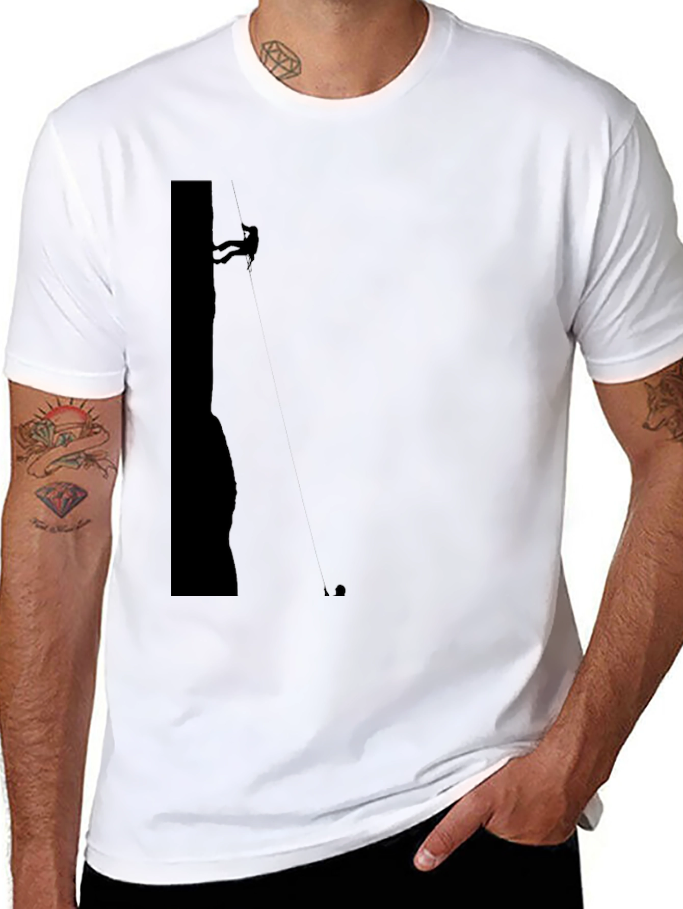 Climbing Silhouette Black T-Shirt