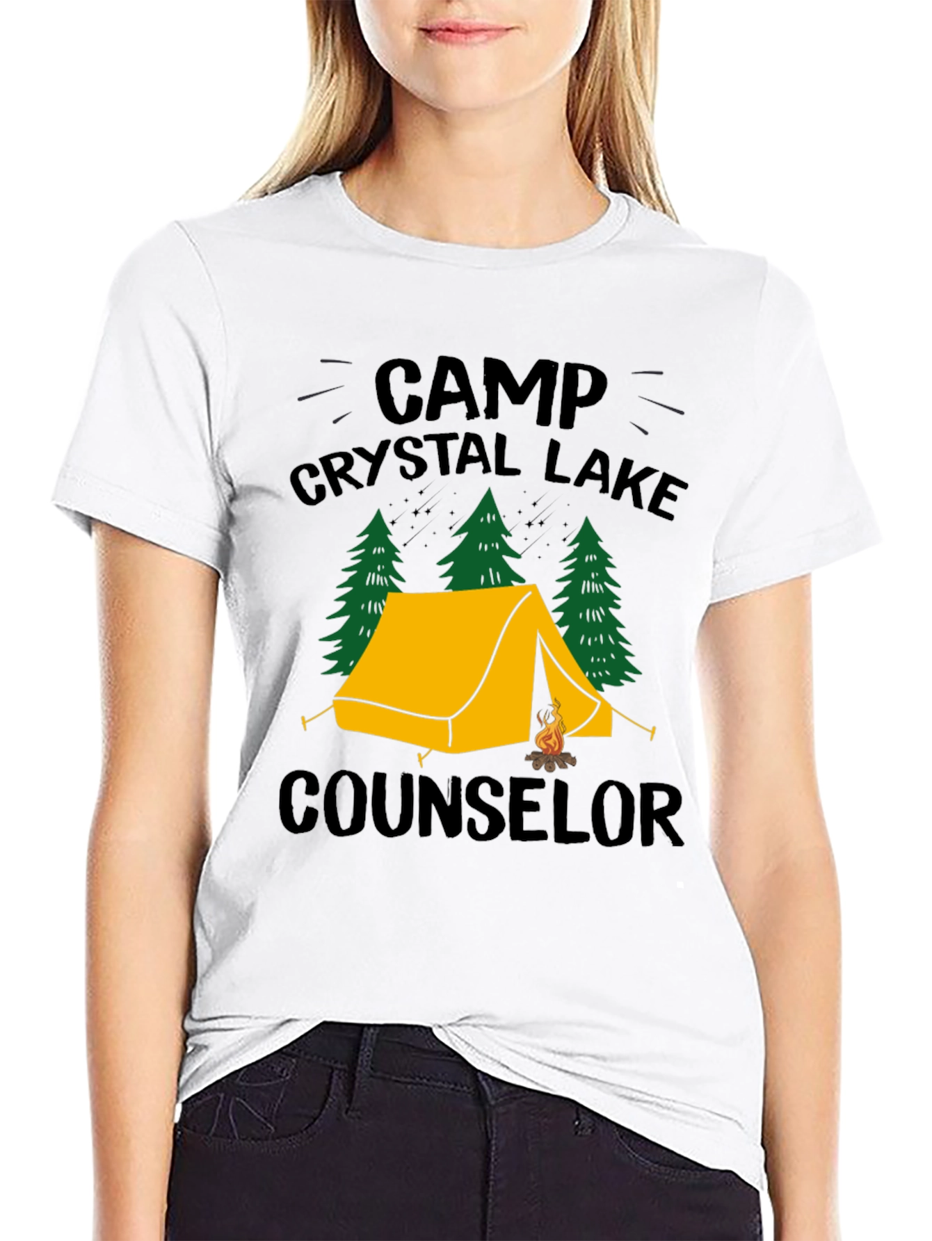 Camp Crystal Lake Counselor Graphic T-Shirt