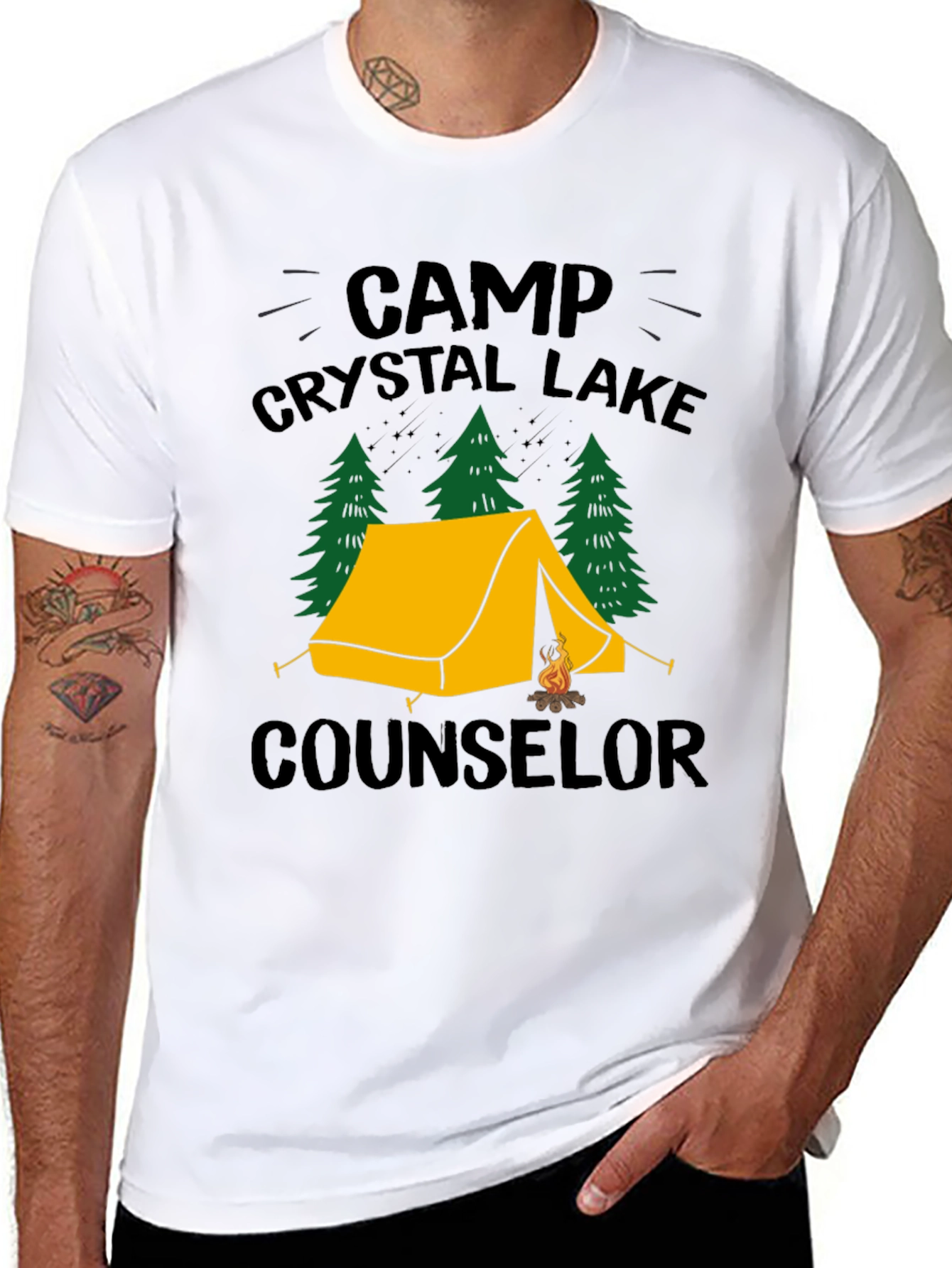 Camp Crystal Lake Counselor Graphic T-Shirt
