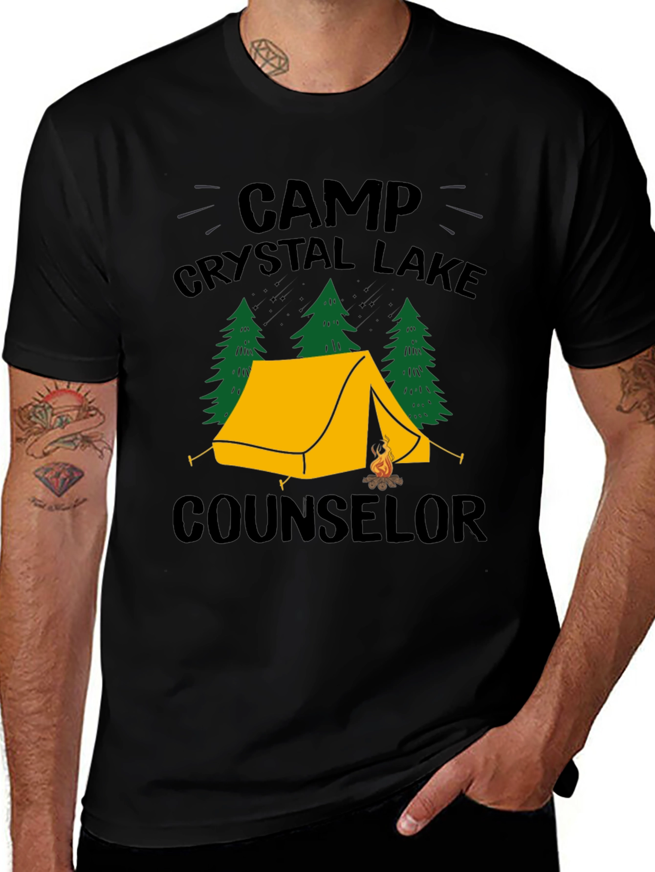 Camp Crystal Lake Counselor Graphic T-Shirt