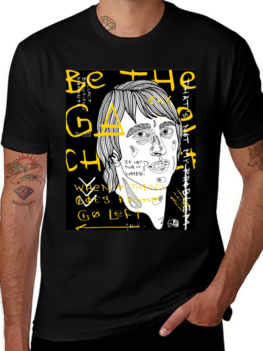 Abstract Graphic T-Shirt - Be the Change