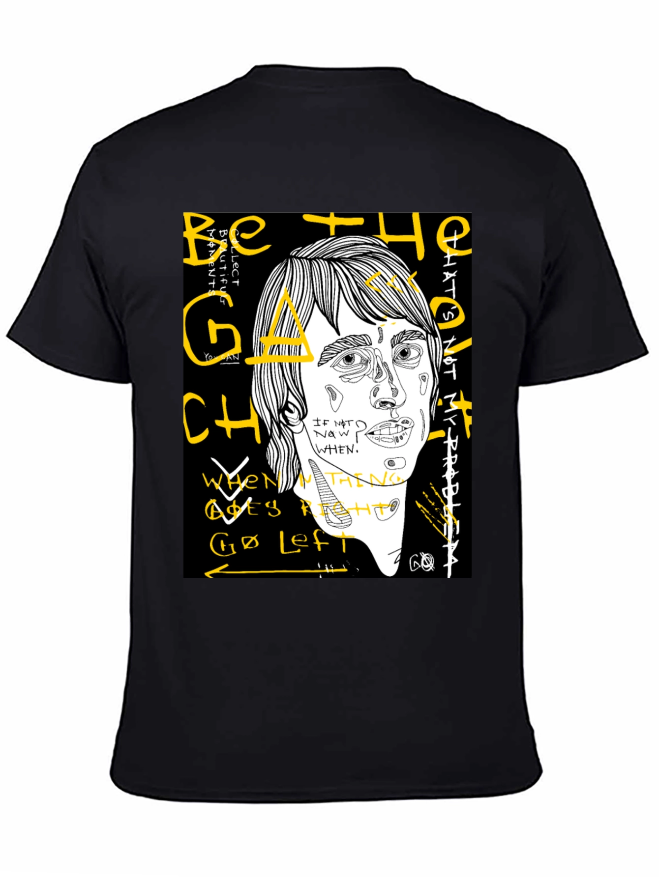 Abstract Graphic T-Shirt - Be the Change