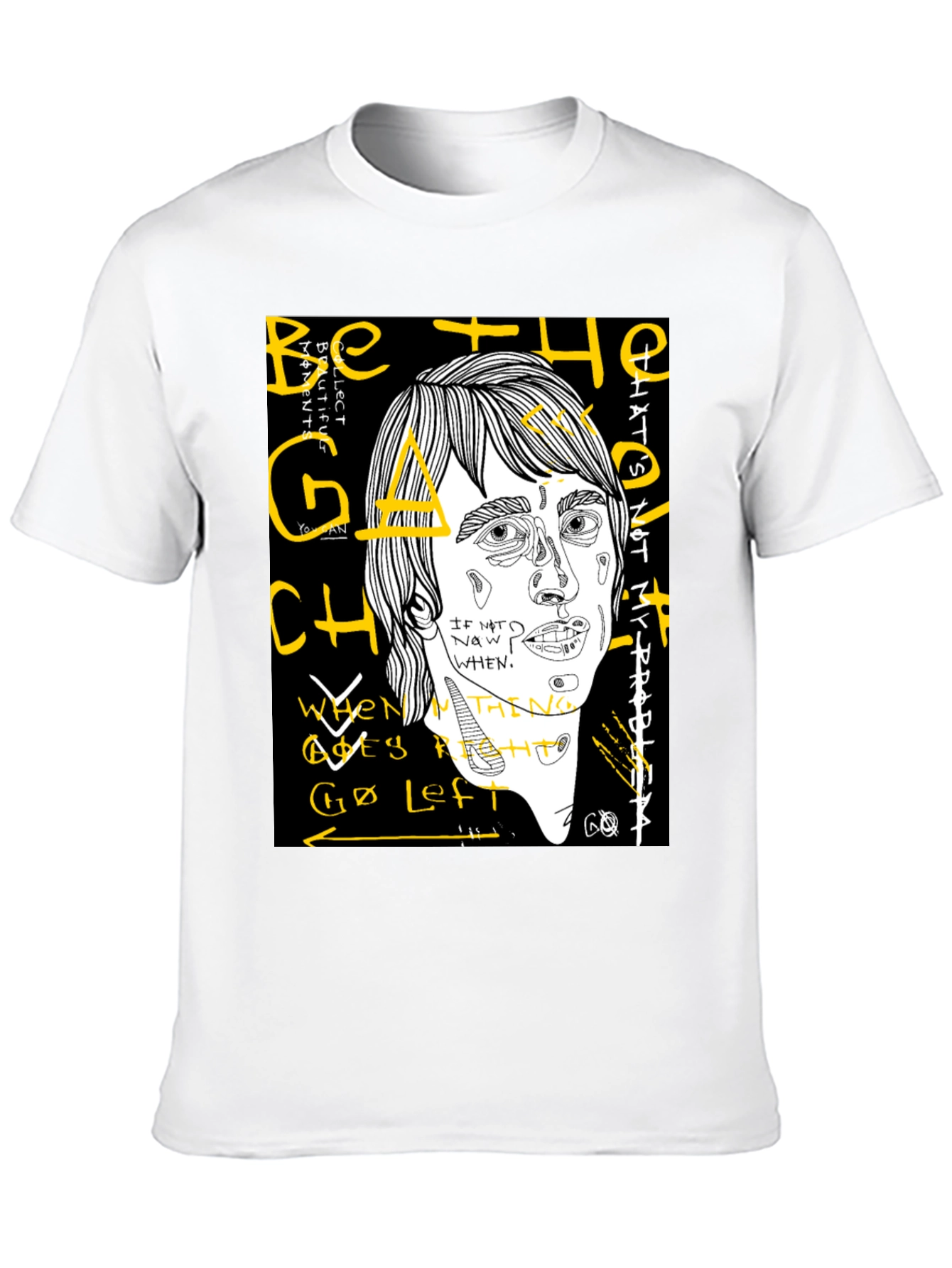 Abstract Graphic T-Shirt - Be the Change