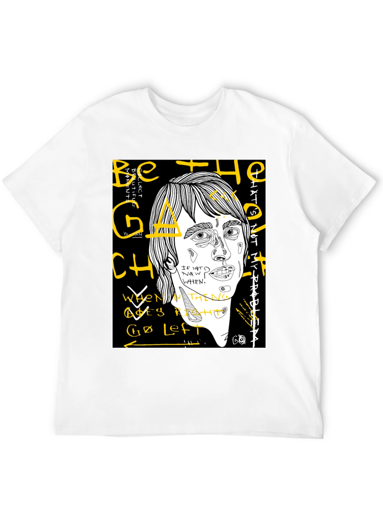 Abstract Graphic T-Shirt - Be the Change