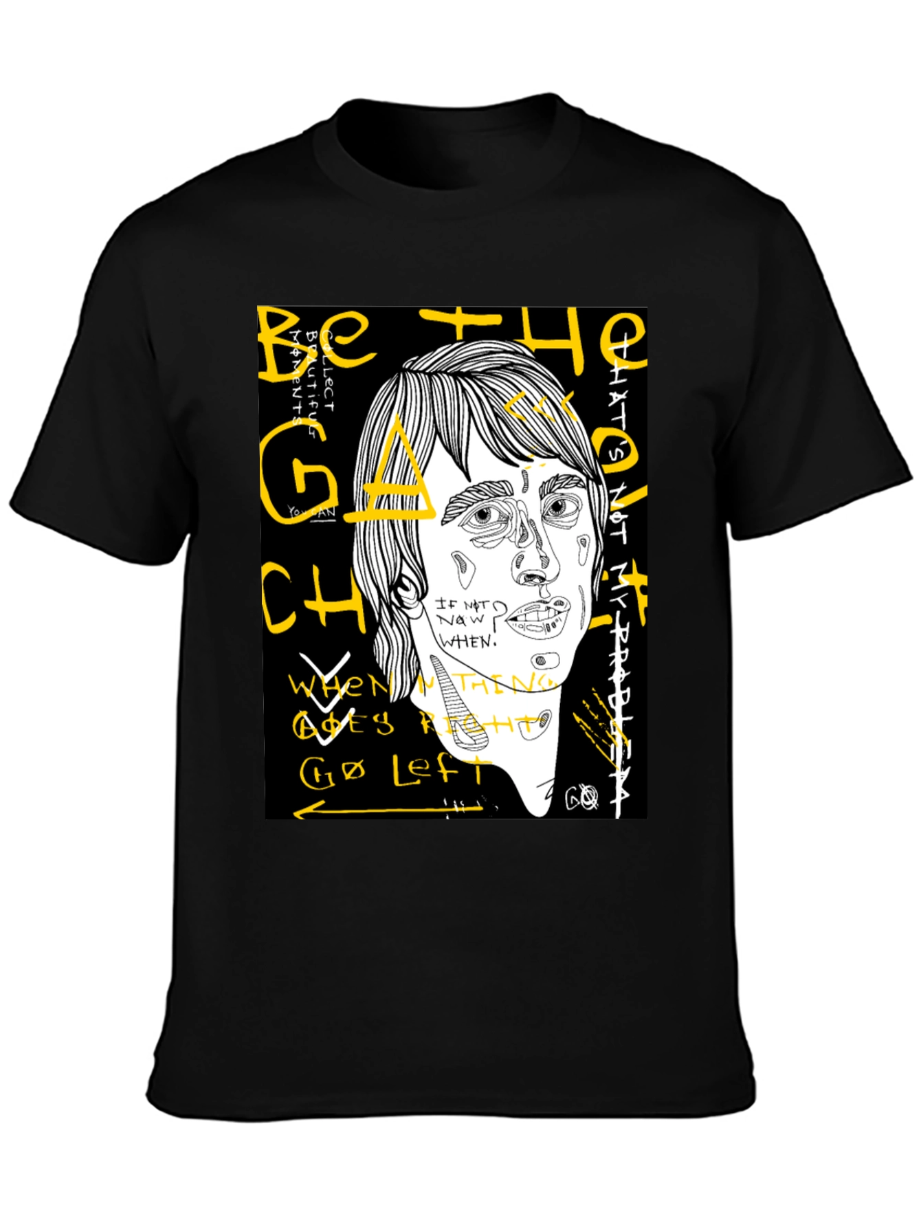 Abstract Graphic T-Shirt - Be the Change