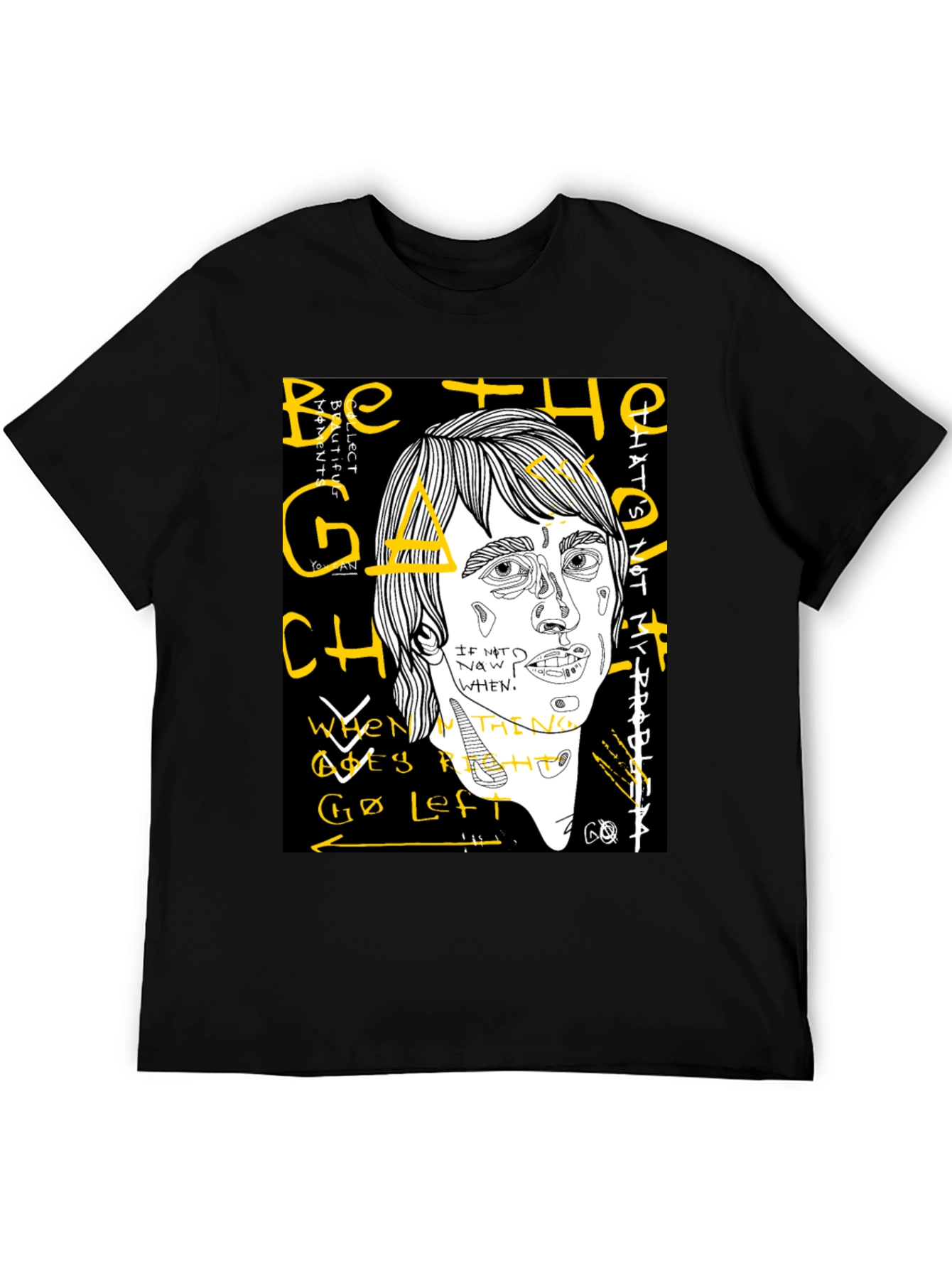 Abstract Graphic T-Shirt - Be the Change