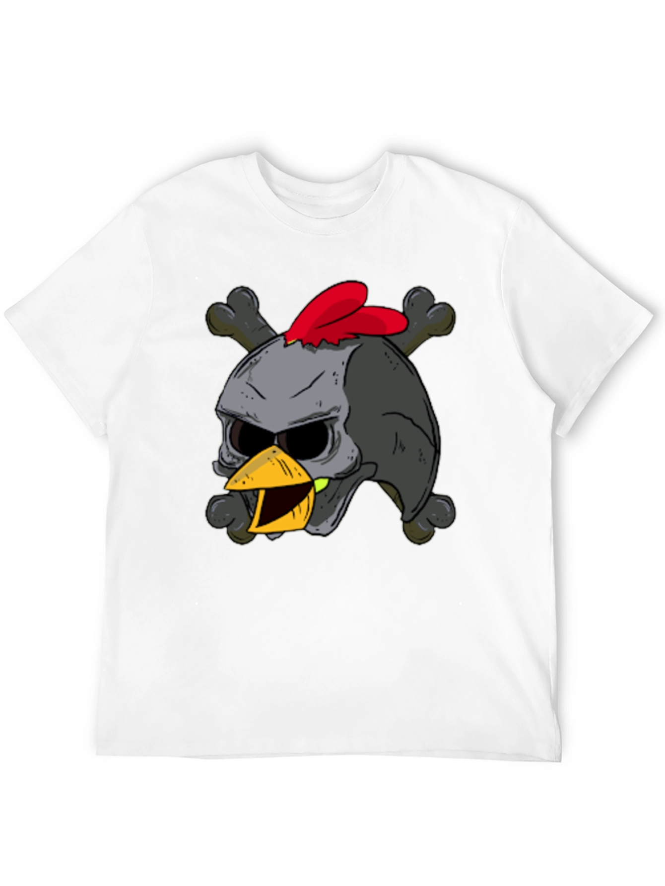 Skull Chicken Graphic T-Shirt - Dark Humor Tee