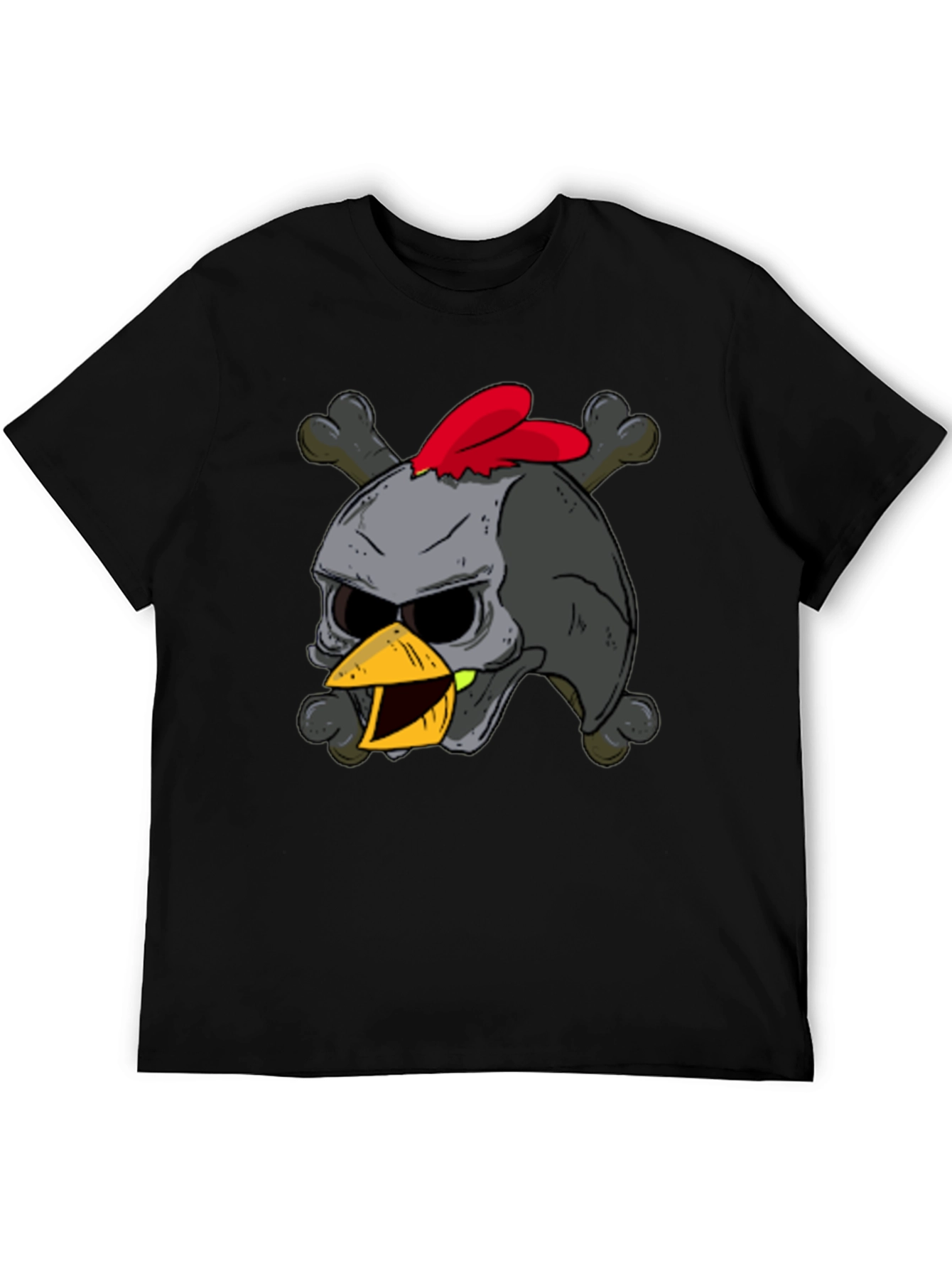 Skull Chicken Graphic T-Shirt - Dark Humor Tee