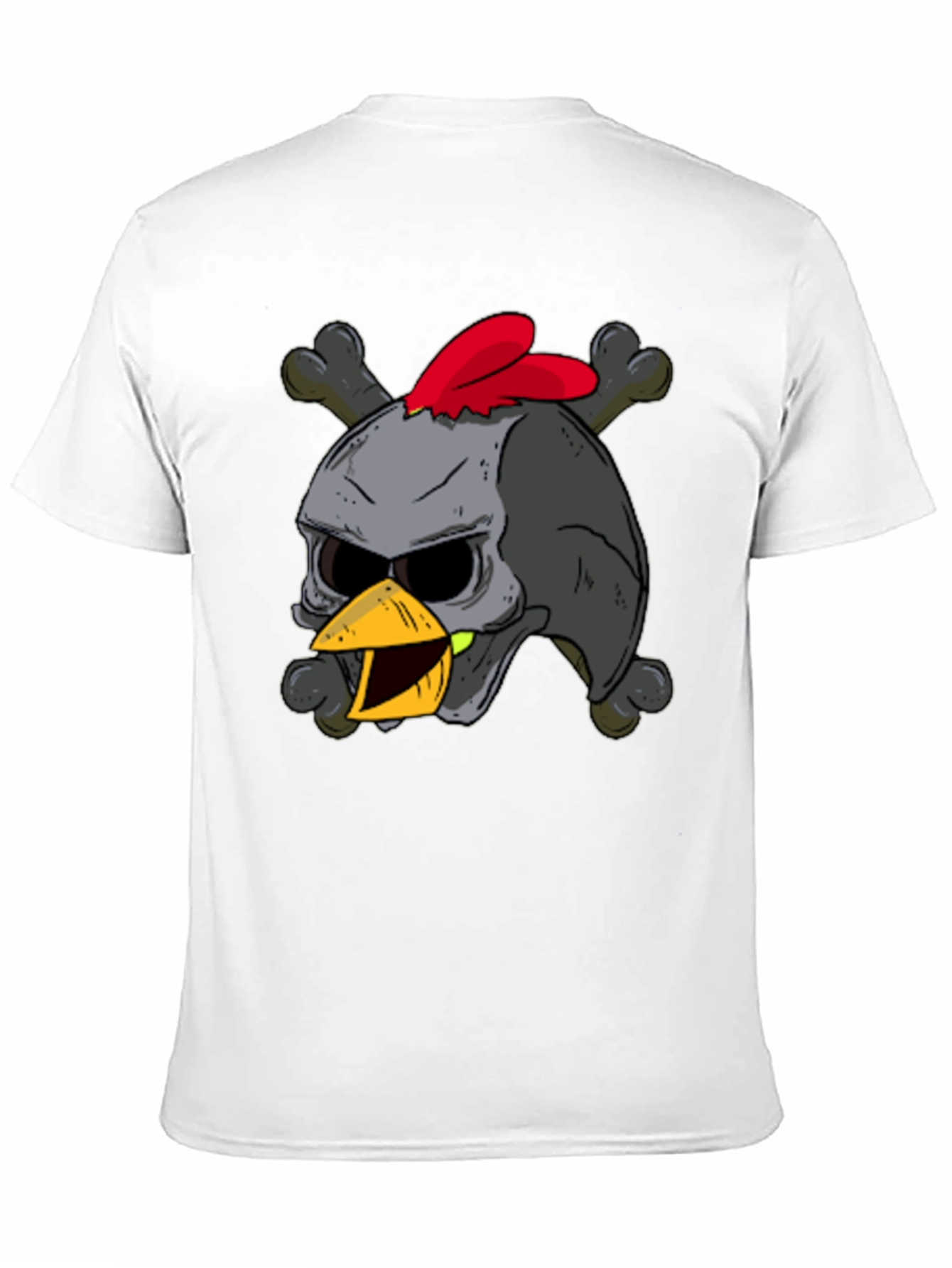 Skull Chicken Graphic T-Shirt - Dark Humor Tee