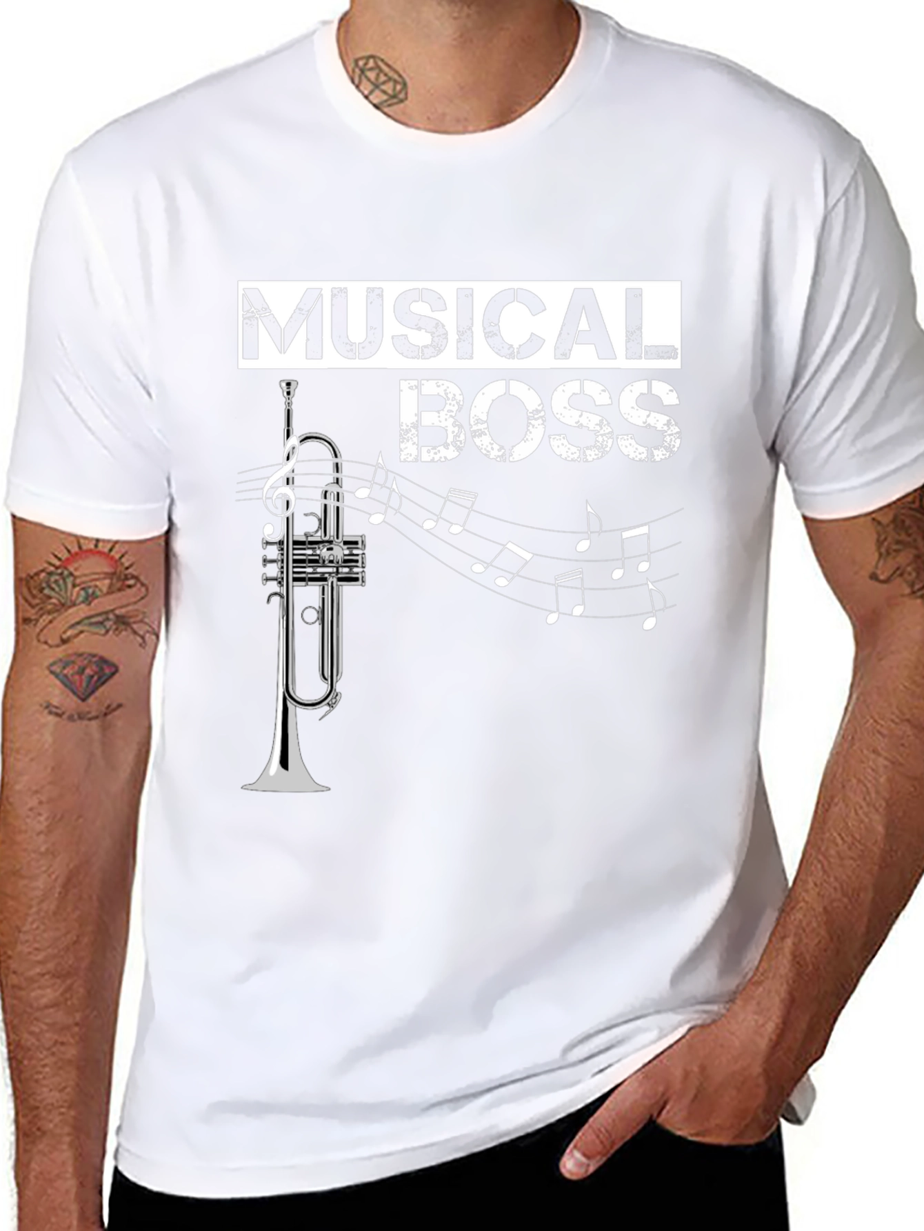 Musical Boss T-Shirt: Trumpet Design