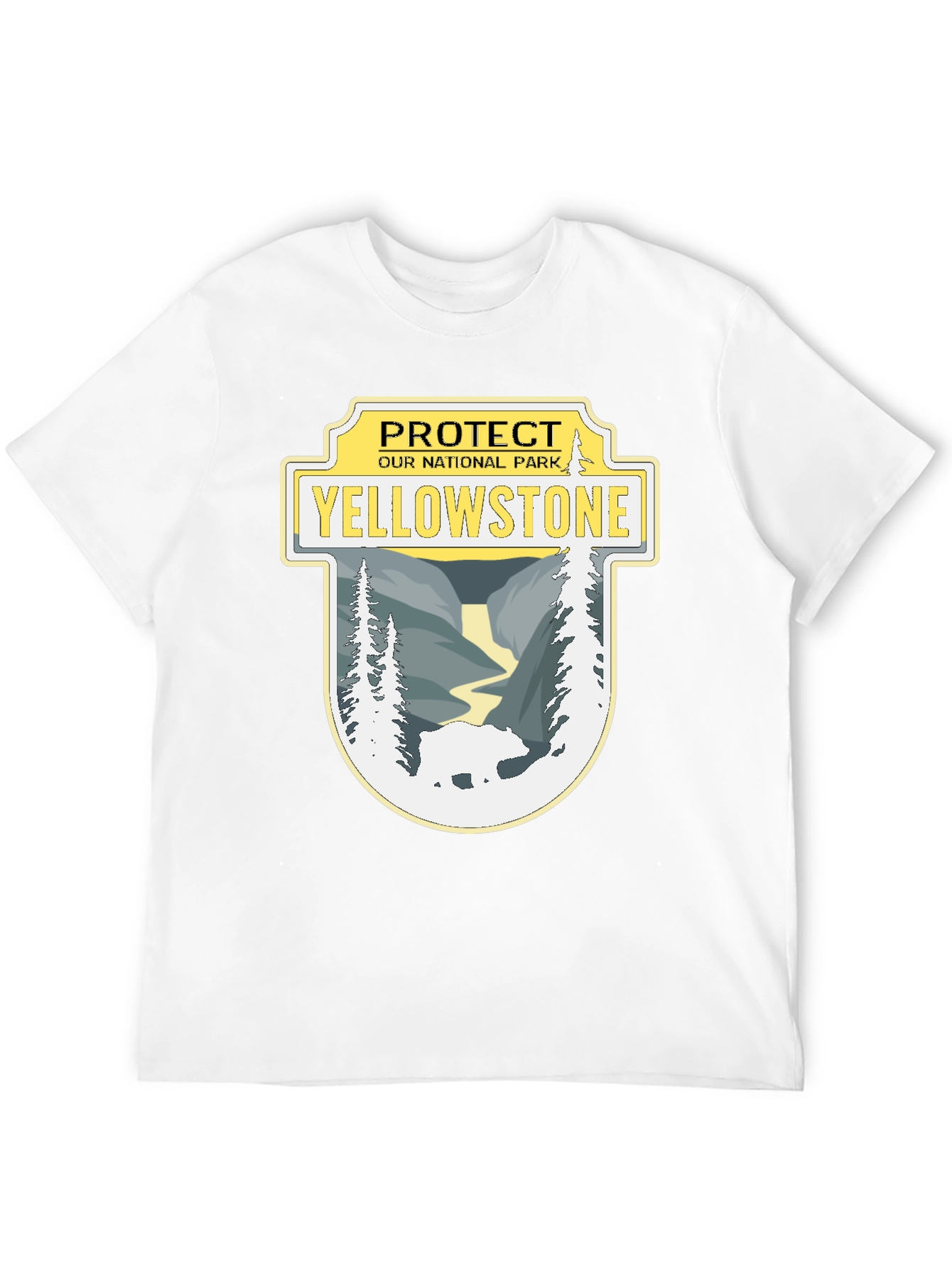 Yellowstone National Park Protect Black T-Shirt
