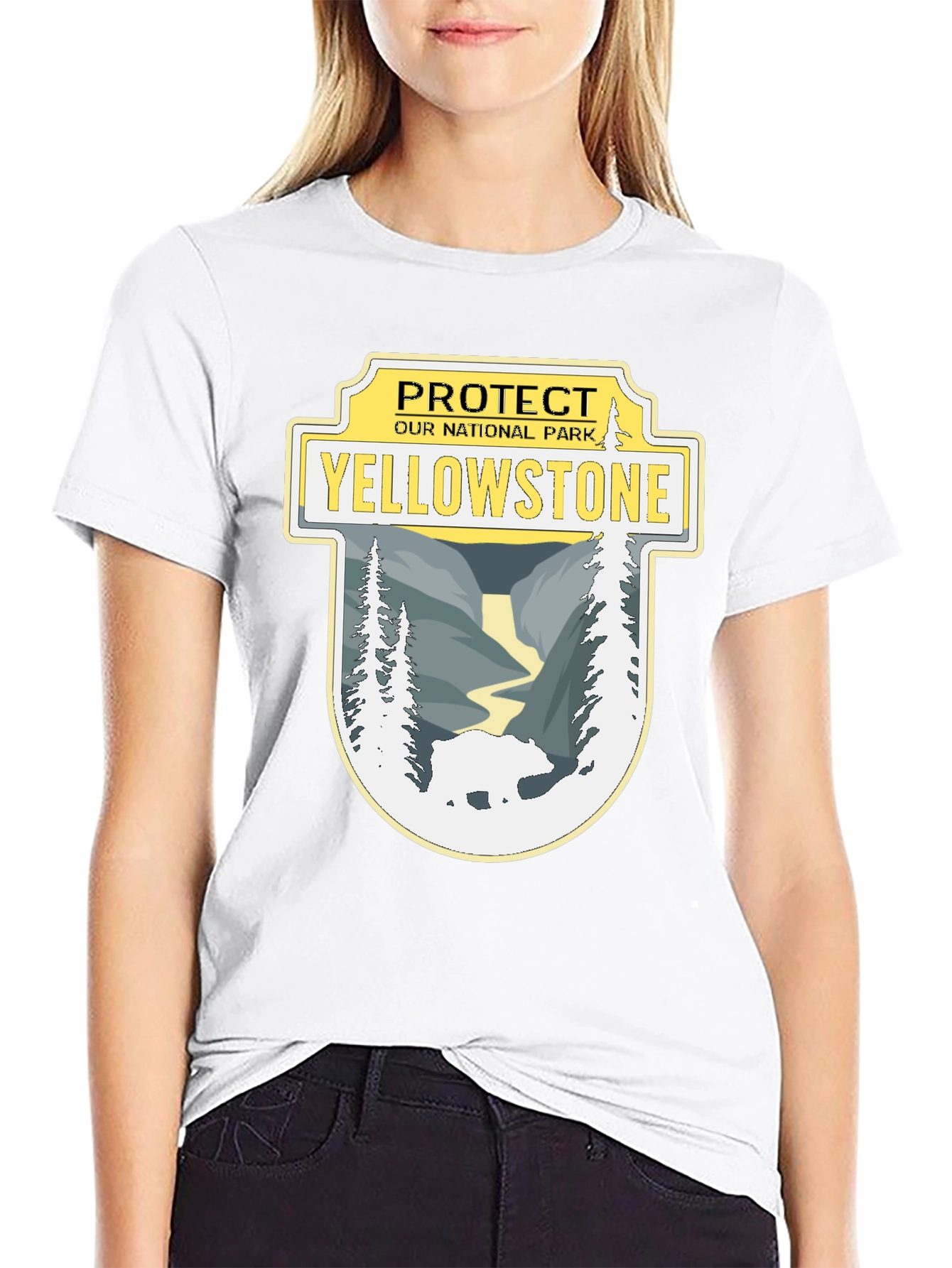 Yellowstone National Park Protect Black T-Shirt