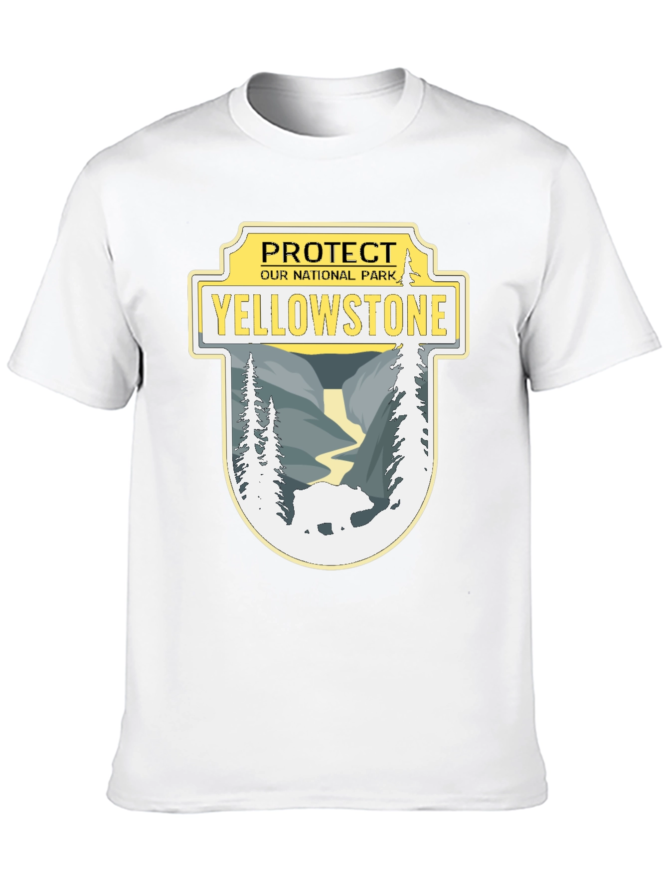Yellowstone National Park Protect Black T-Shirt