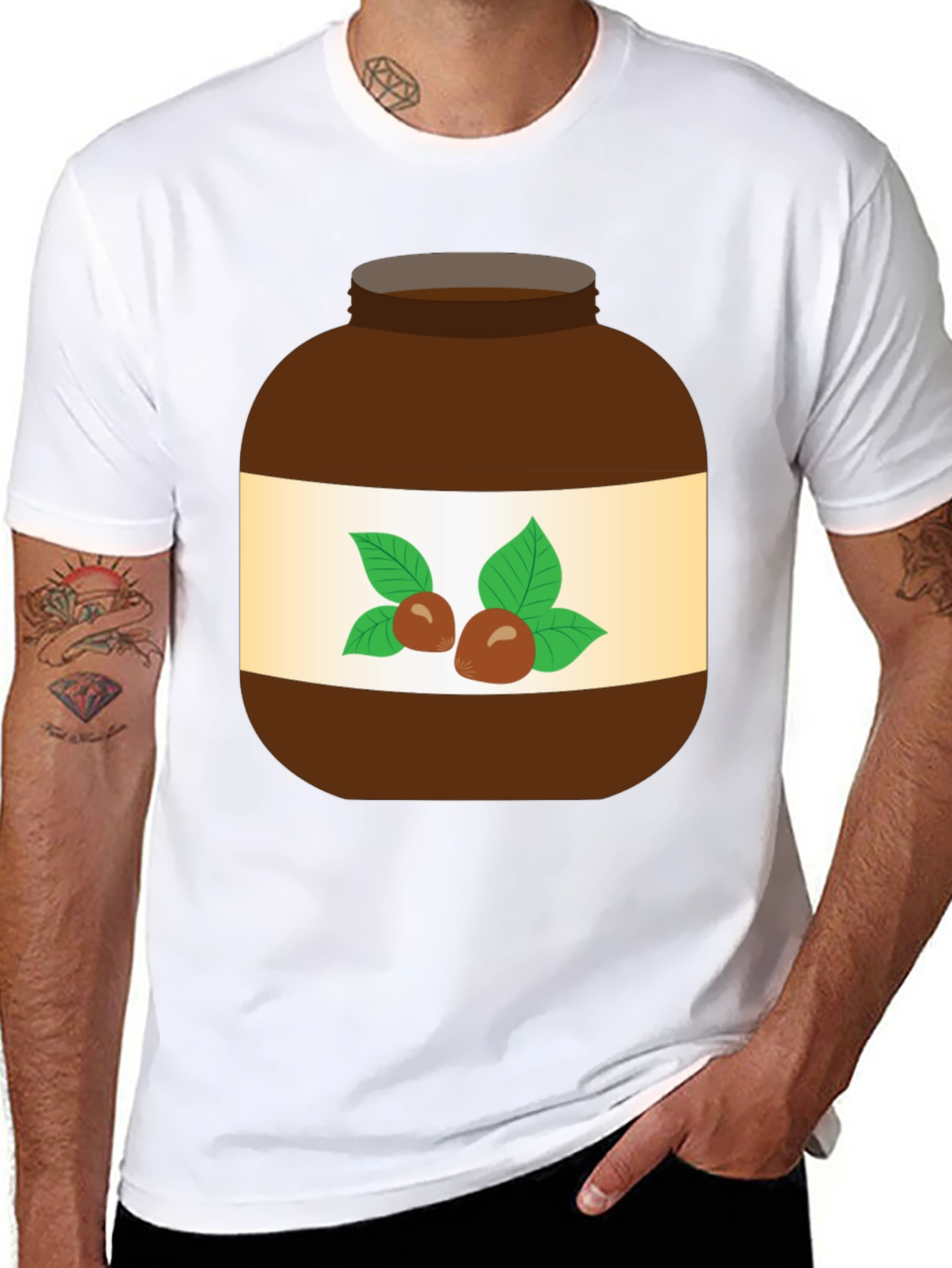 Nutella Jar Graphic T-Shirt - Fun Foodie Tee