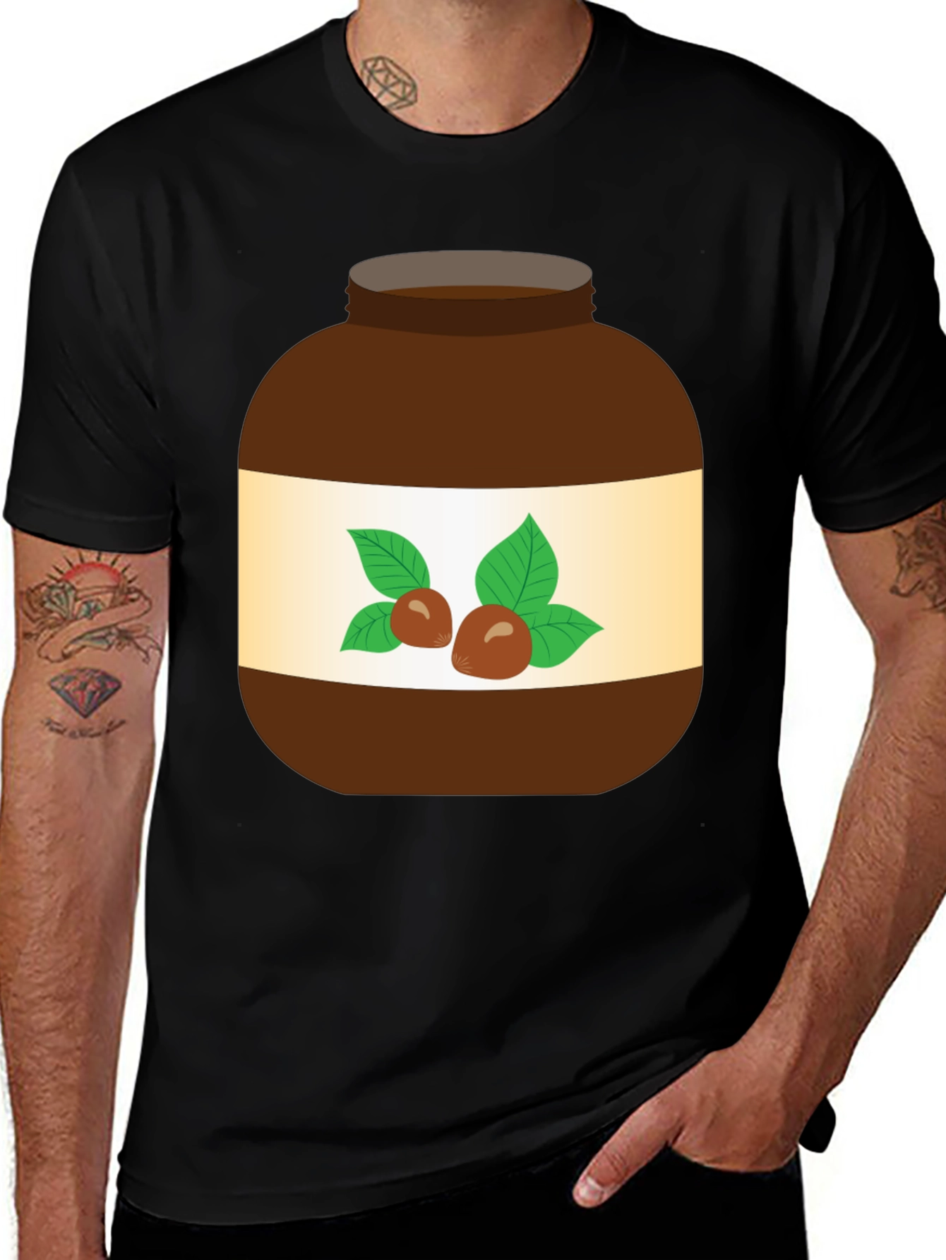 Nutella Jar Graphic T-Shirt - Fun Foodie Tee