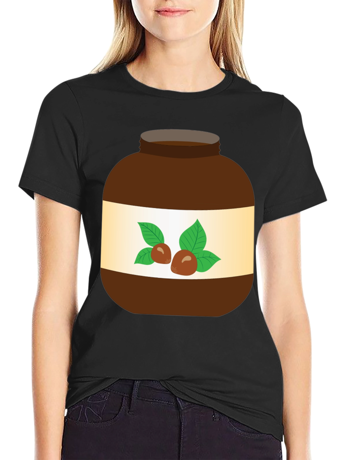 Nutella Jar Graphic T-Shirt - Fun Foodie Tee