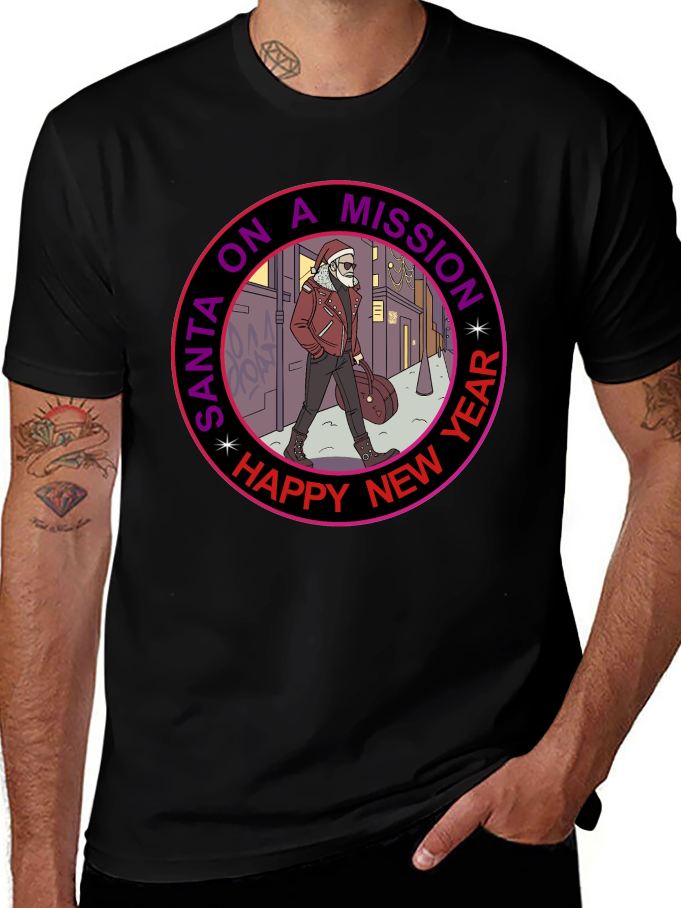 Santa on a Mission Graphic Tee