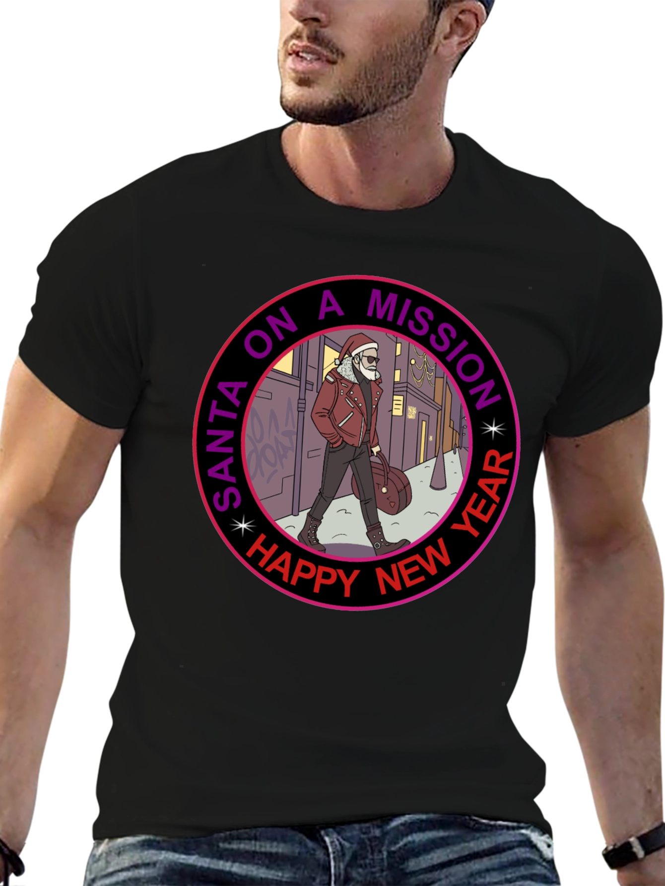 Santa on a Mission Graphic Tee