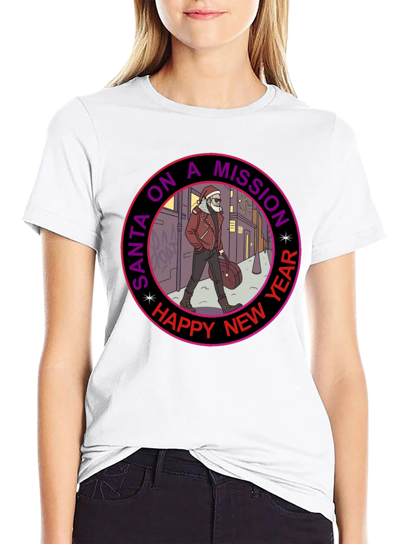 Santa on a Mission Graphic Tee