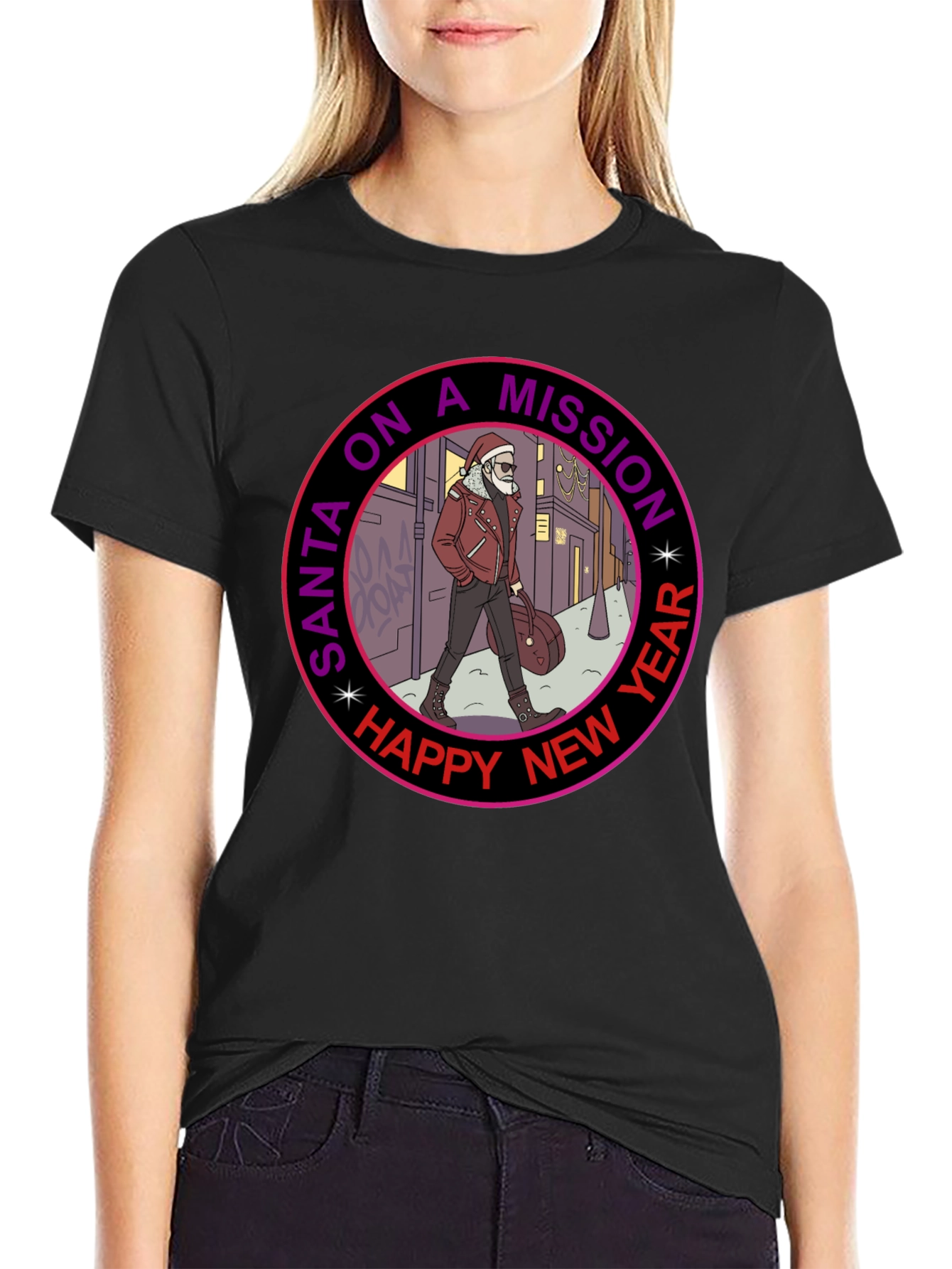 Santa on a Mission Graphic Tee