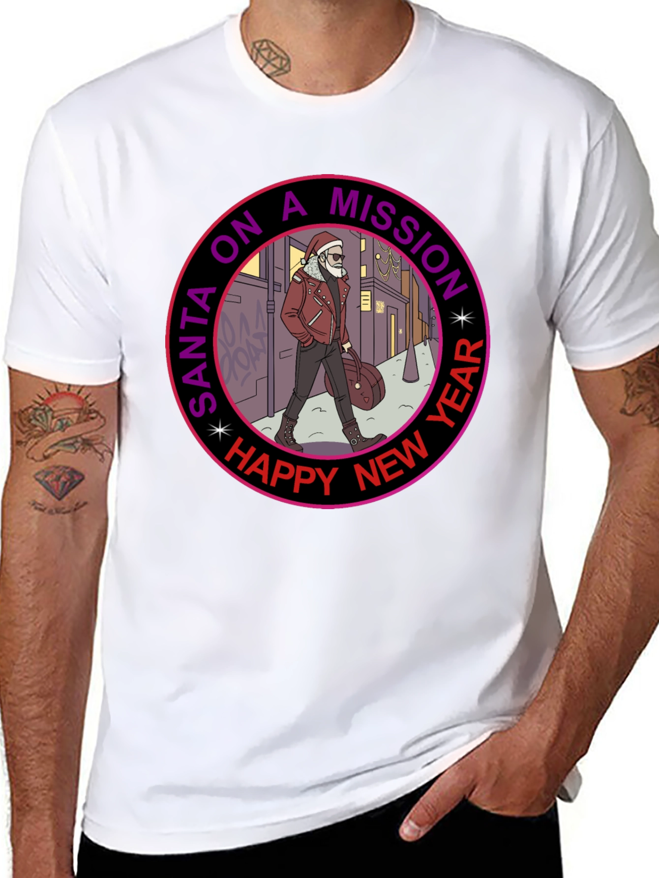 Santa on a Mission Graphic Tee
