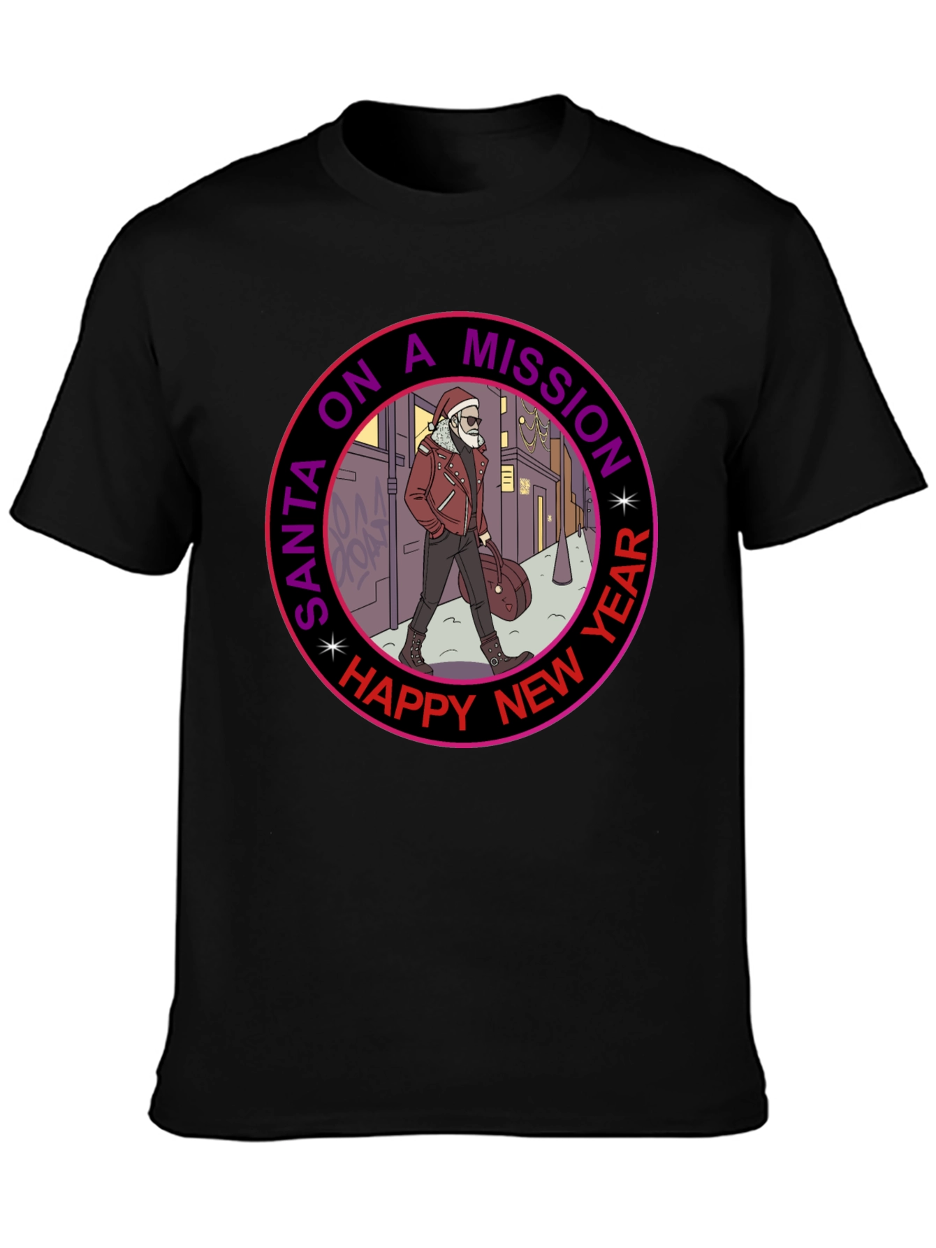 Santa on a Mission Graphic Tee
