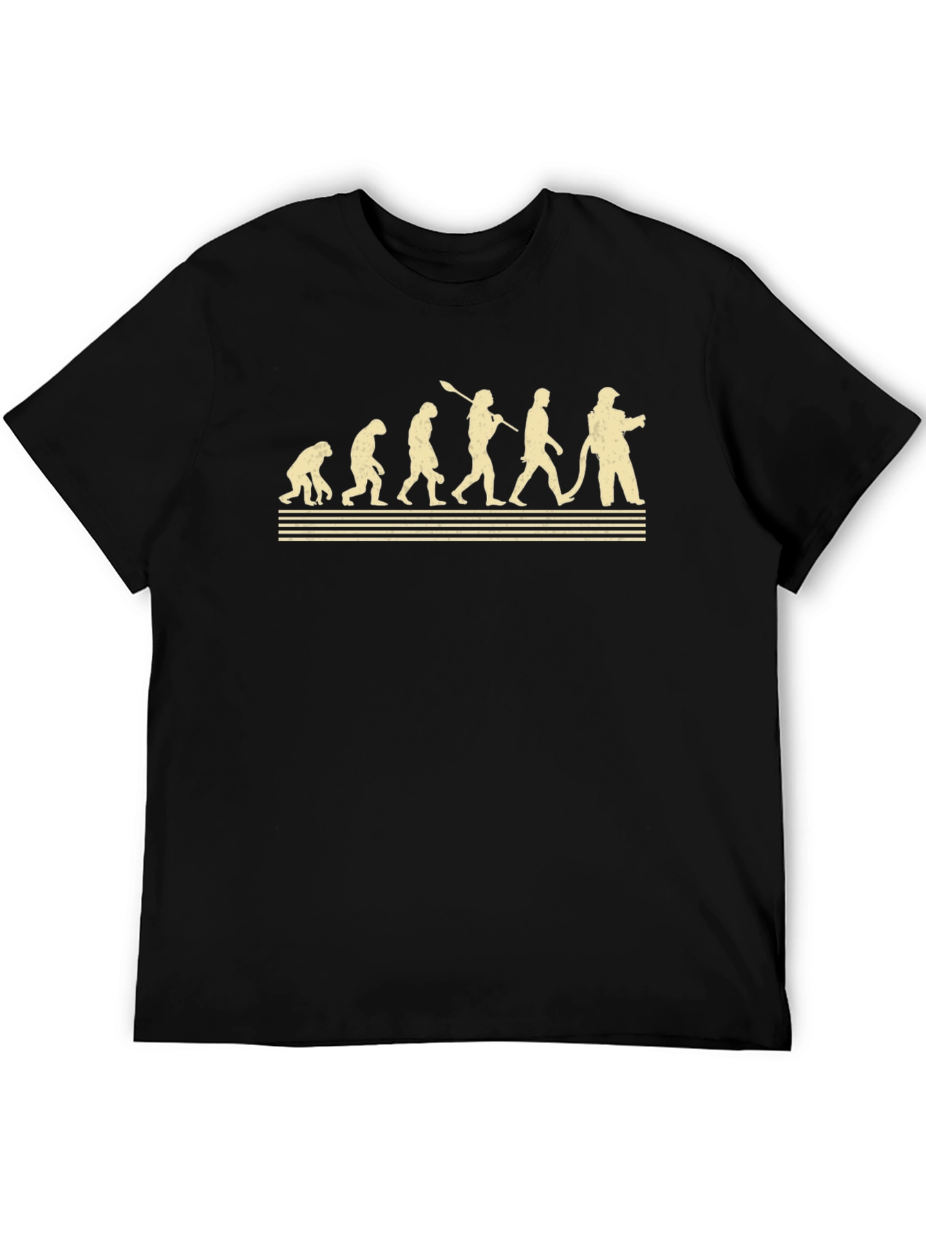 Firefighter Evolution Black T-Shirt