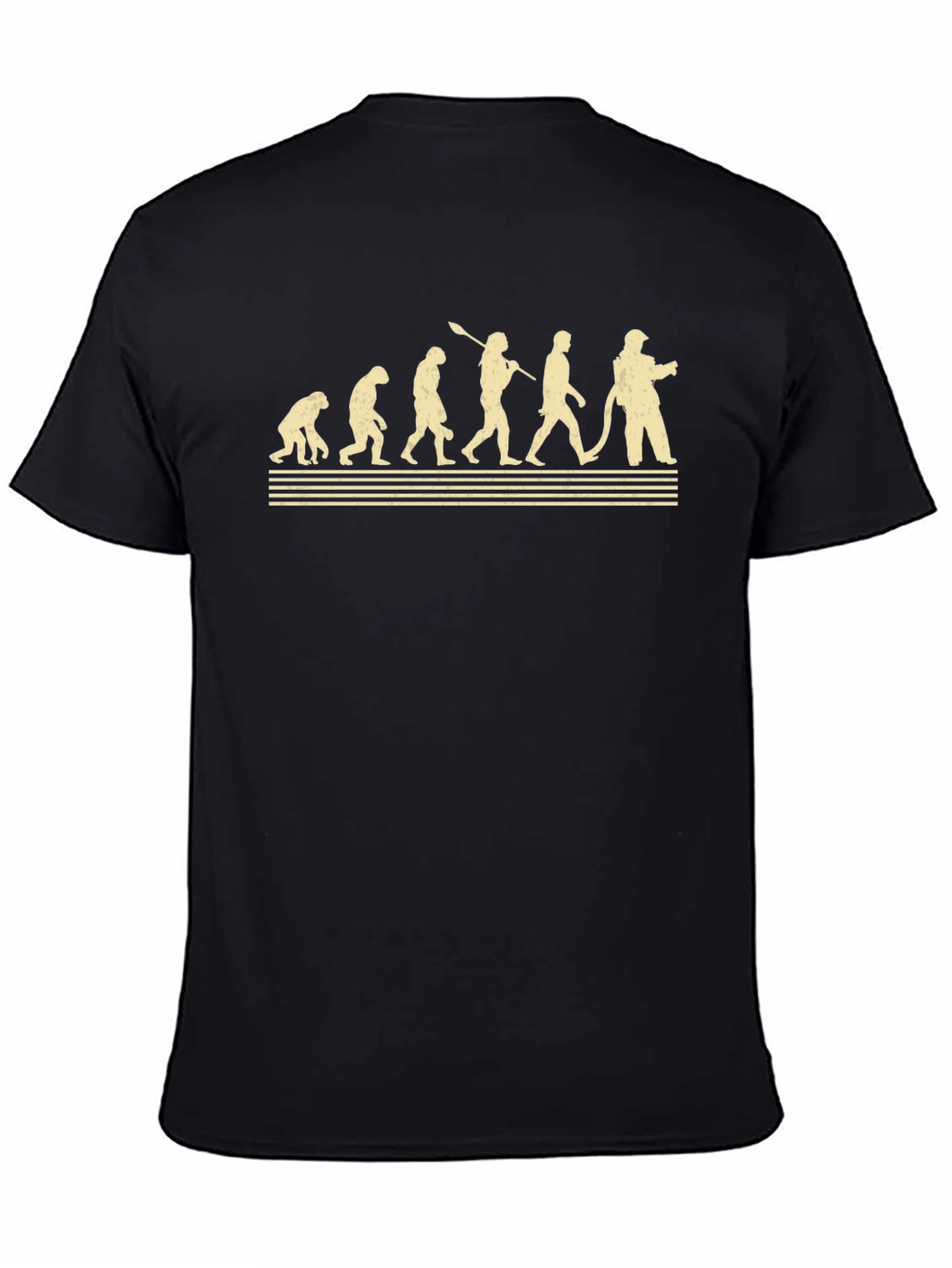 Firefighter Evolution Black T-Shirt