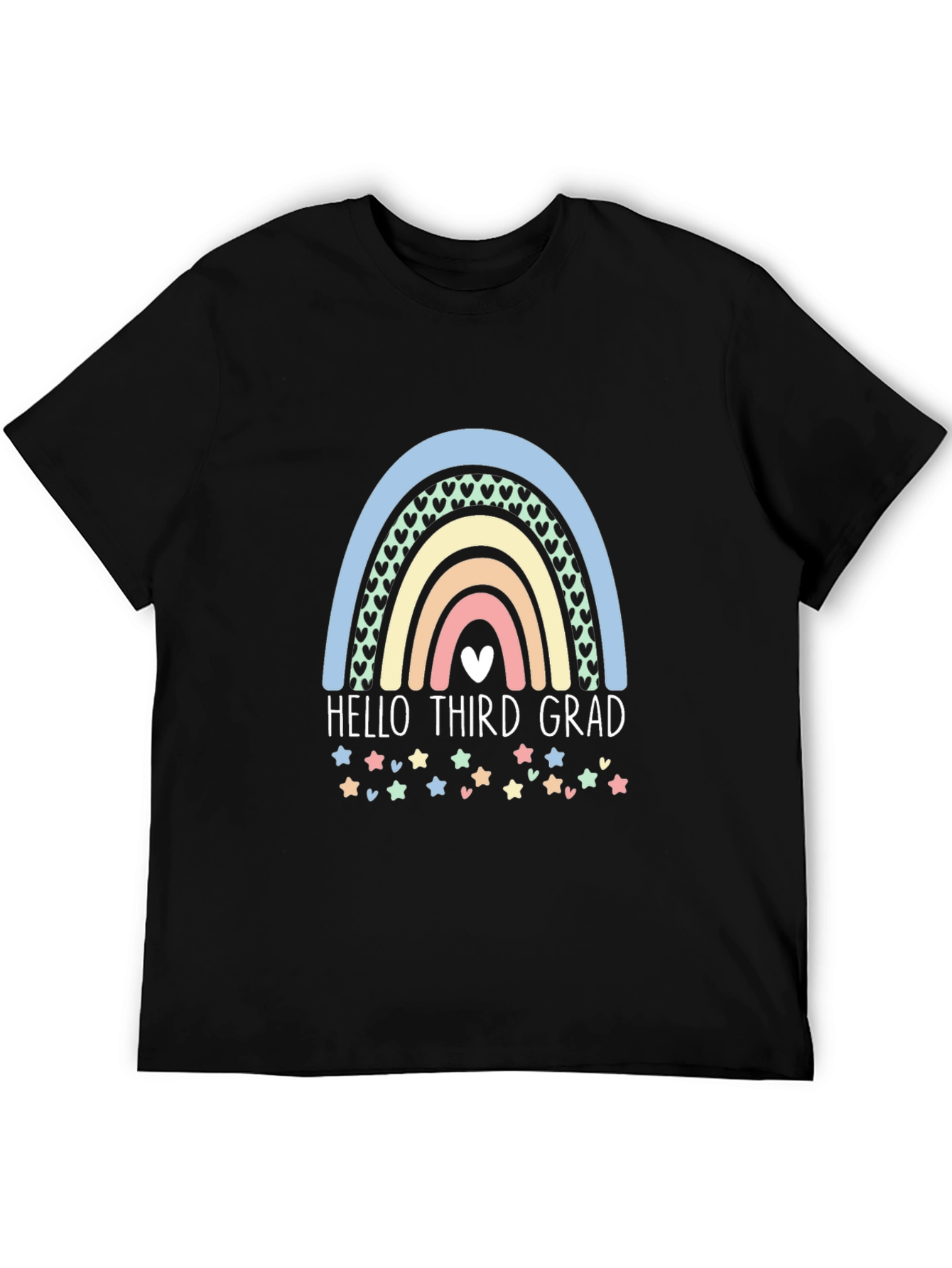 Hello Third Grade Rainbow T-Shirt