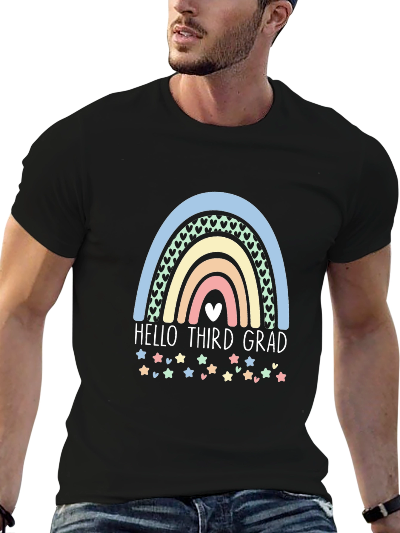 Hello Third Grade Rainbow T-Shirt