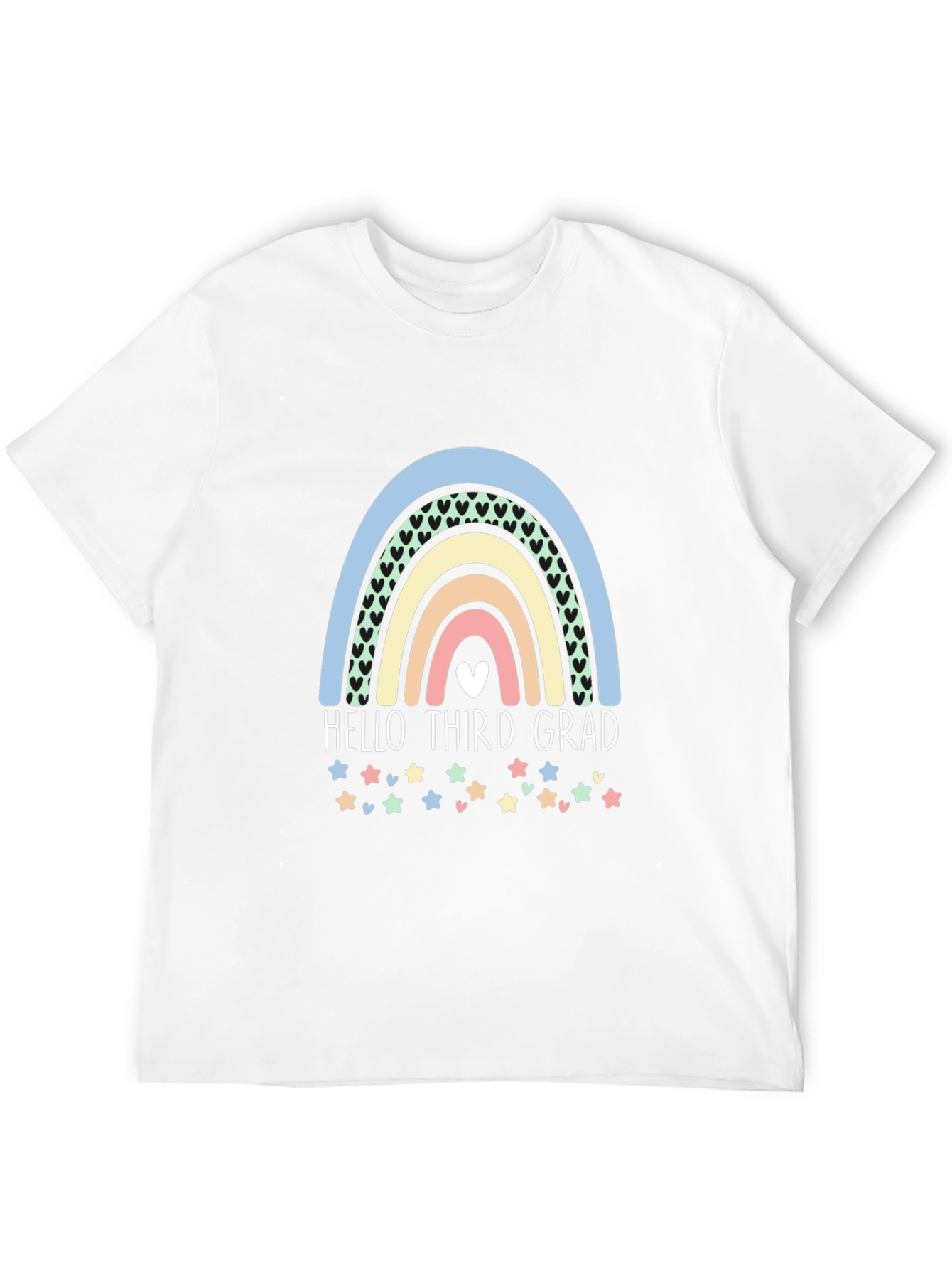 Hello Third Grade Rainbow T-Shirt