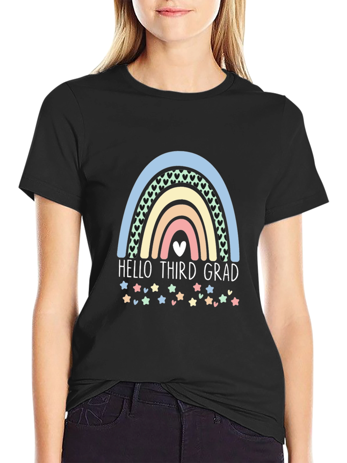 Hello Third Grade Rainbow T-Shirt