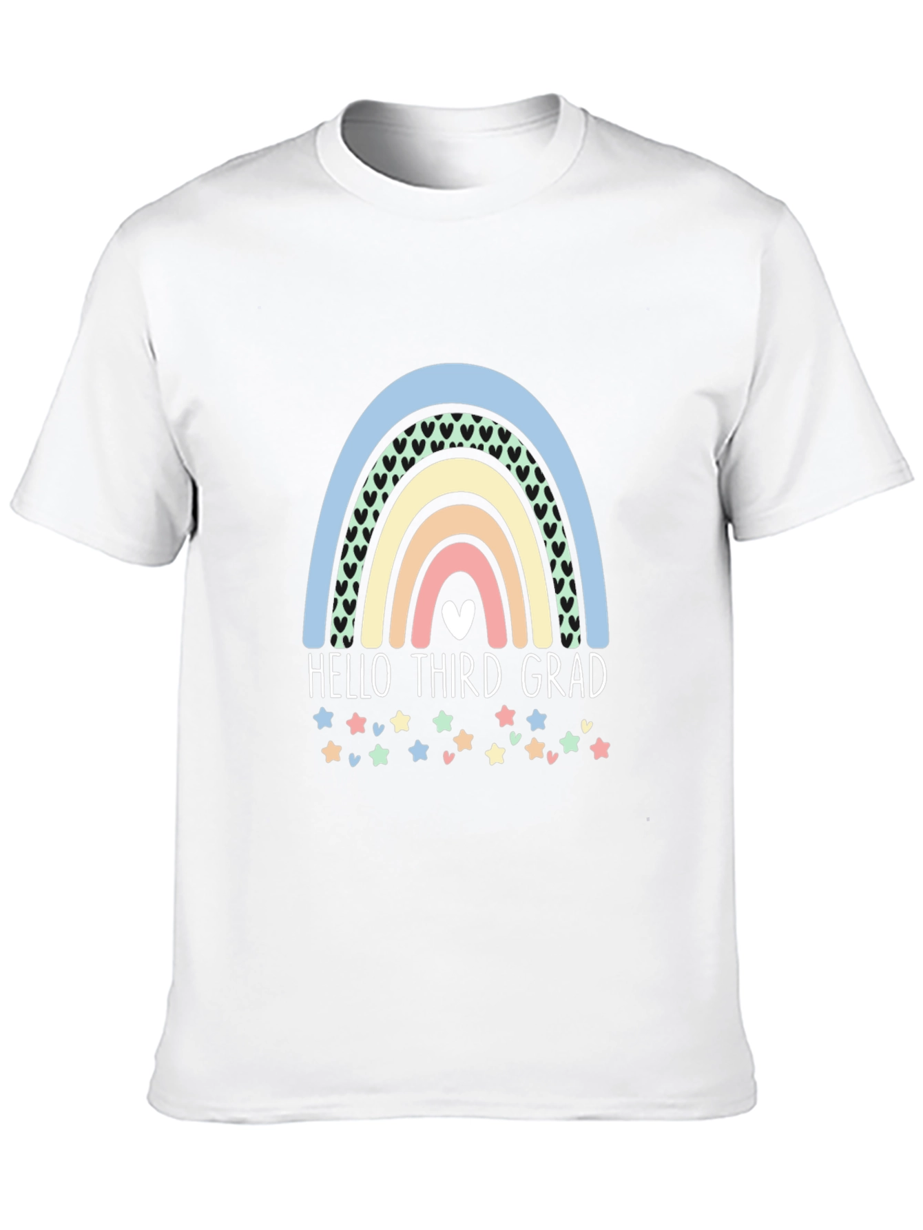 Hello Third Grade Rainbow T-Shirt