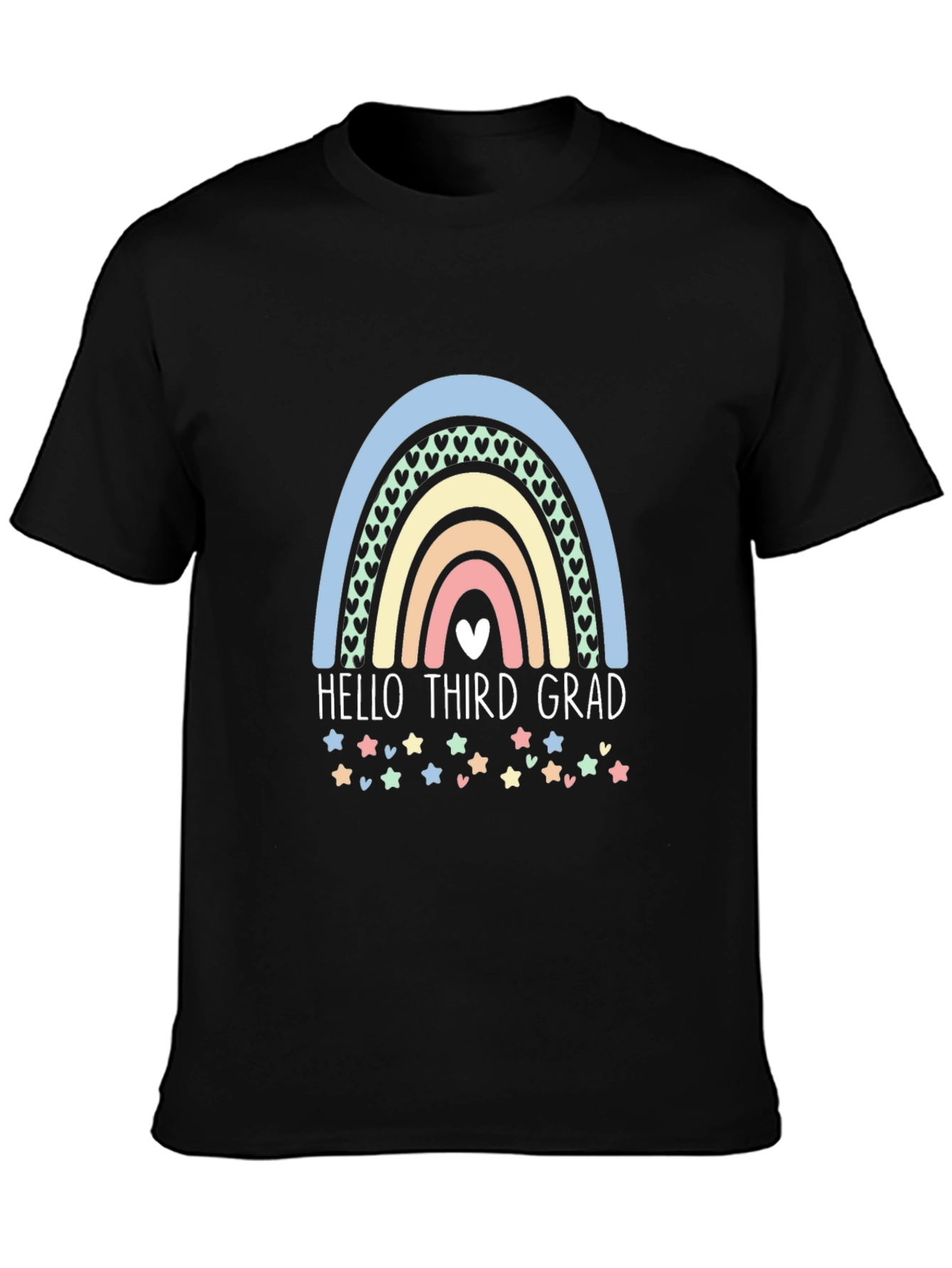 Hello Third Grade Rainbow T-Shirt