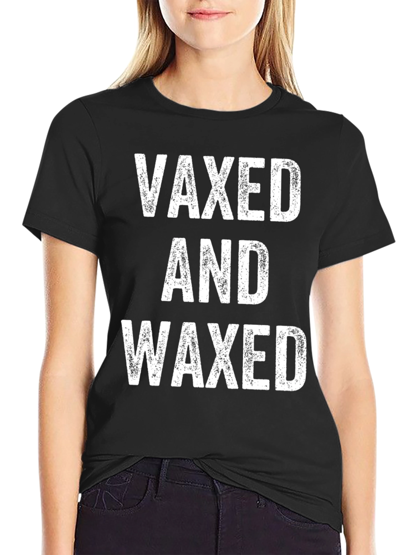 Vaxed and Waxed Graphic Tee - Black