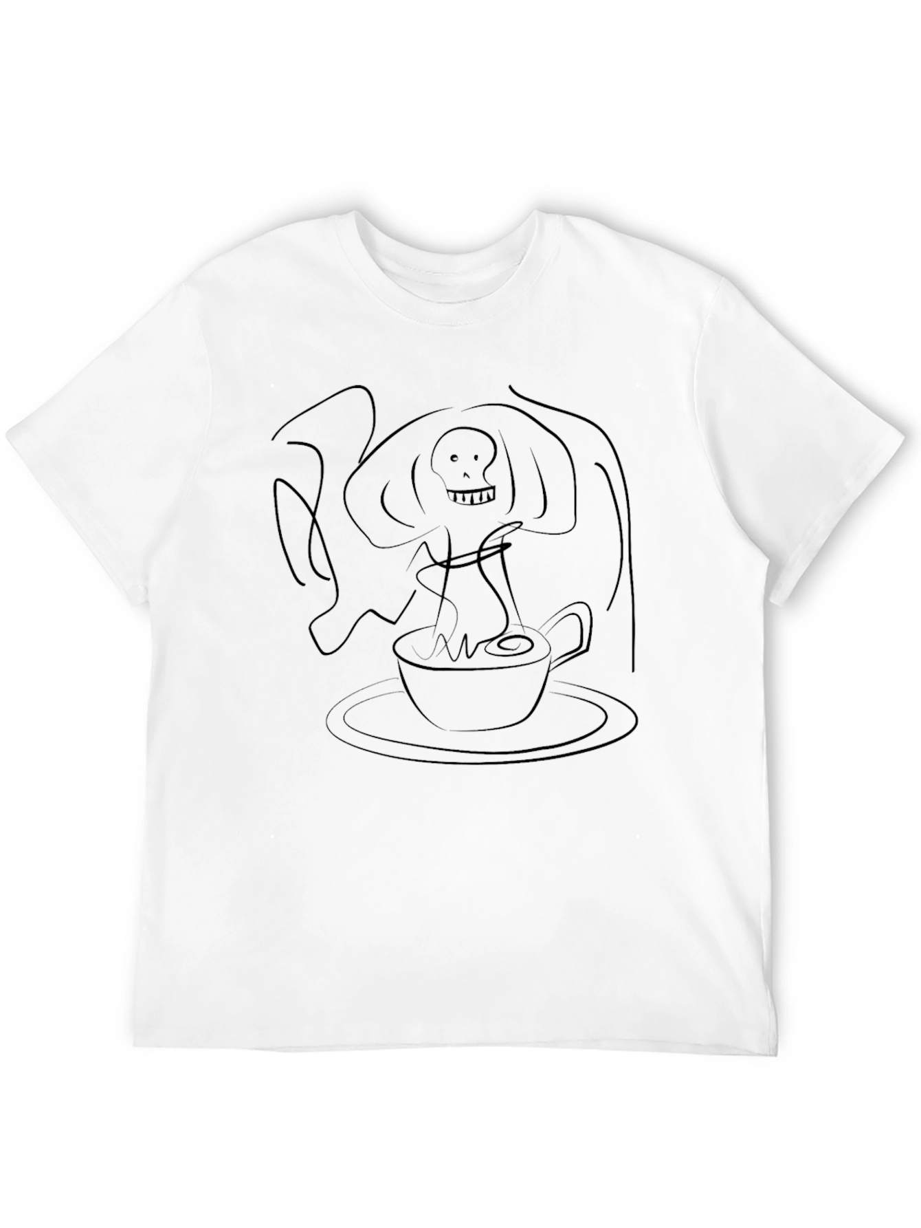 Grim Reaper Coffee T-Shirt - Black Graphic Tee