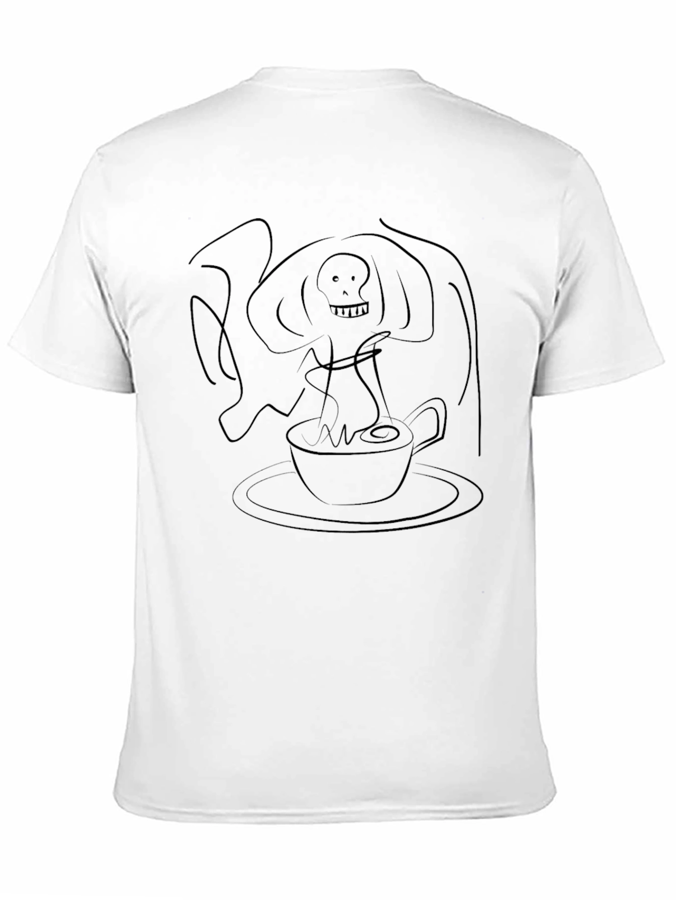 Grim Reaper Coffee T-Shirt - Black Graphic Tee