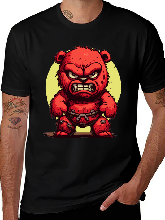 Angry Red Bear Graphic Tee