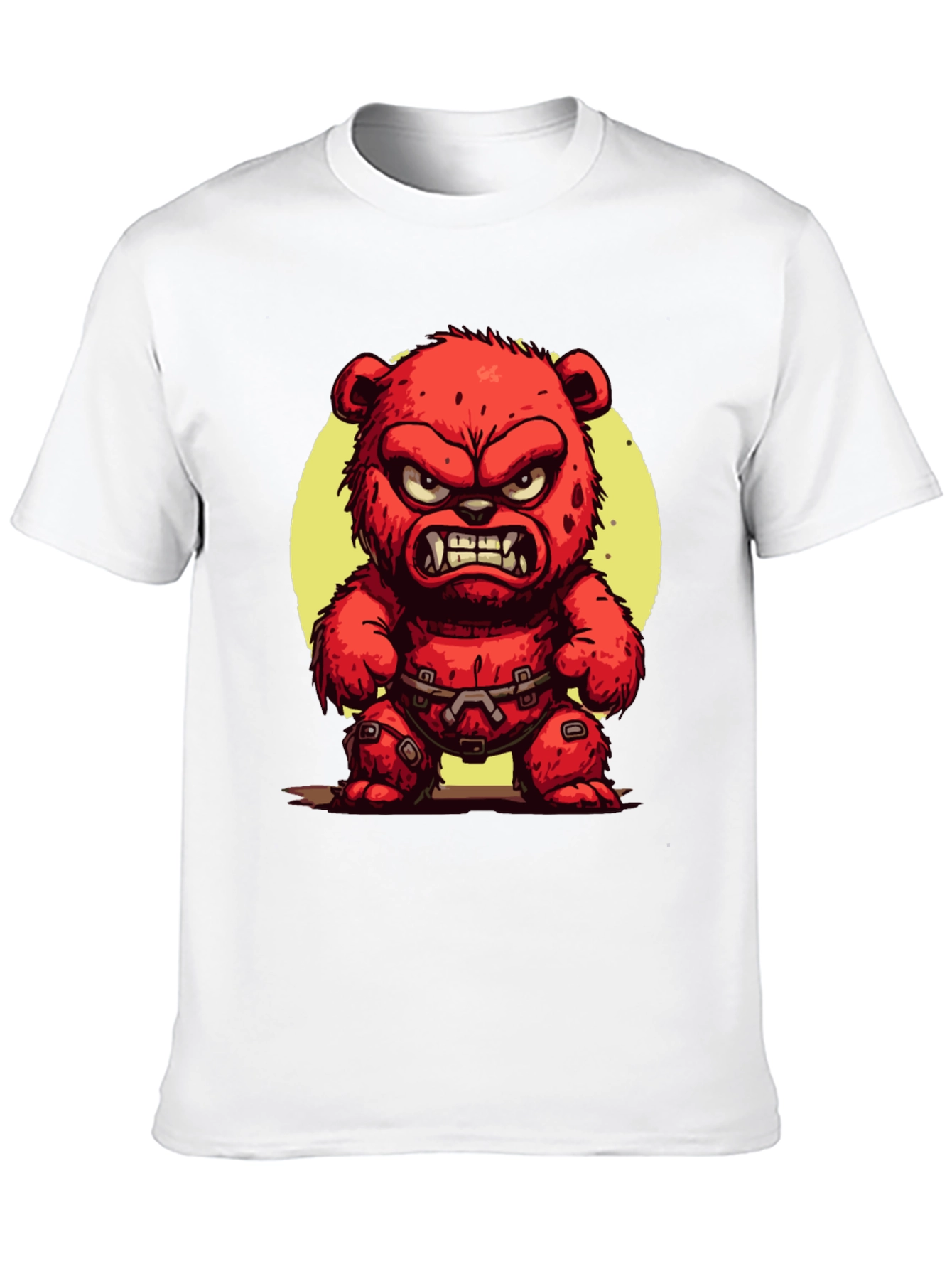 Angry Red Bear Graphic Tee