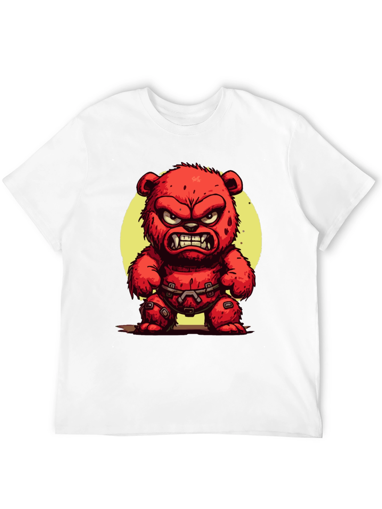 Angry Red Bear Graphic Tee