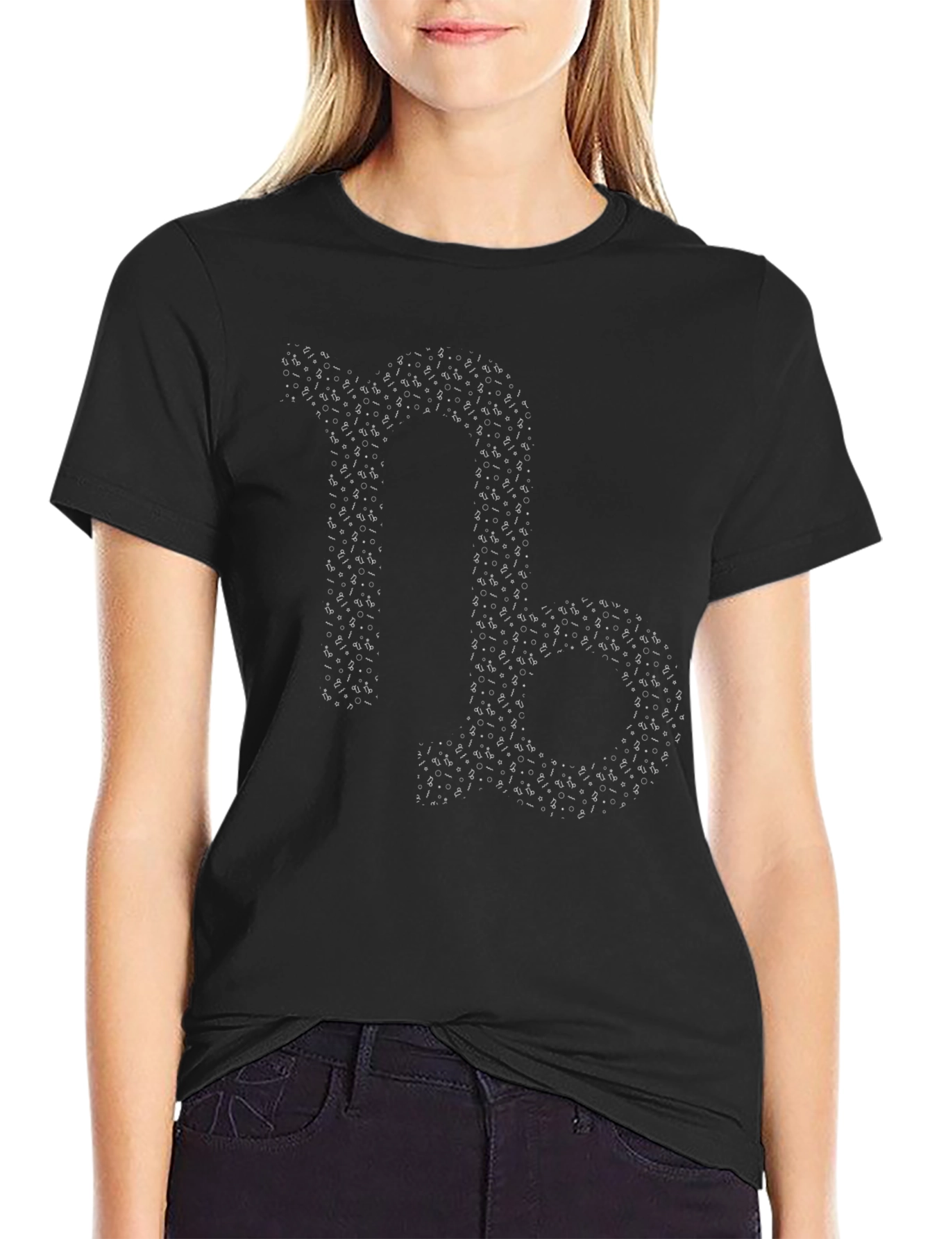 Capricorn Zodiac Sign Black Graphic Tee