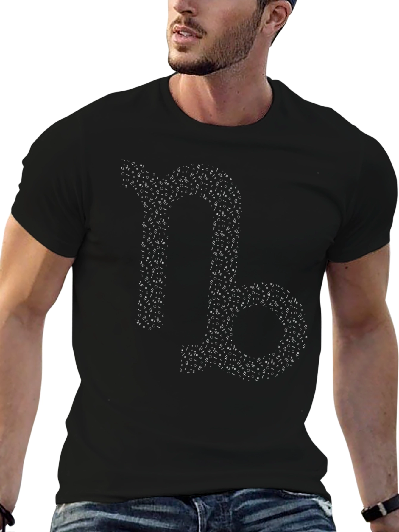 Capricorn Zodiac Sign Black Graphic Tee