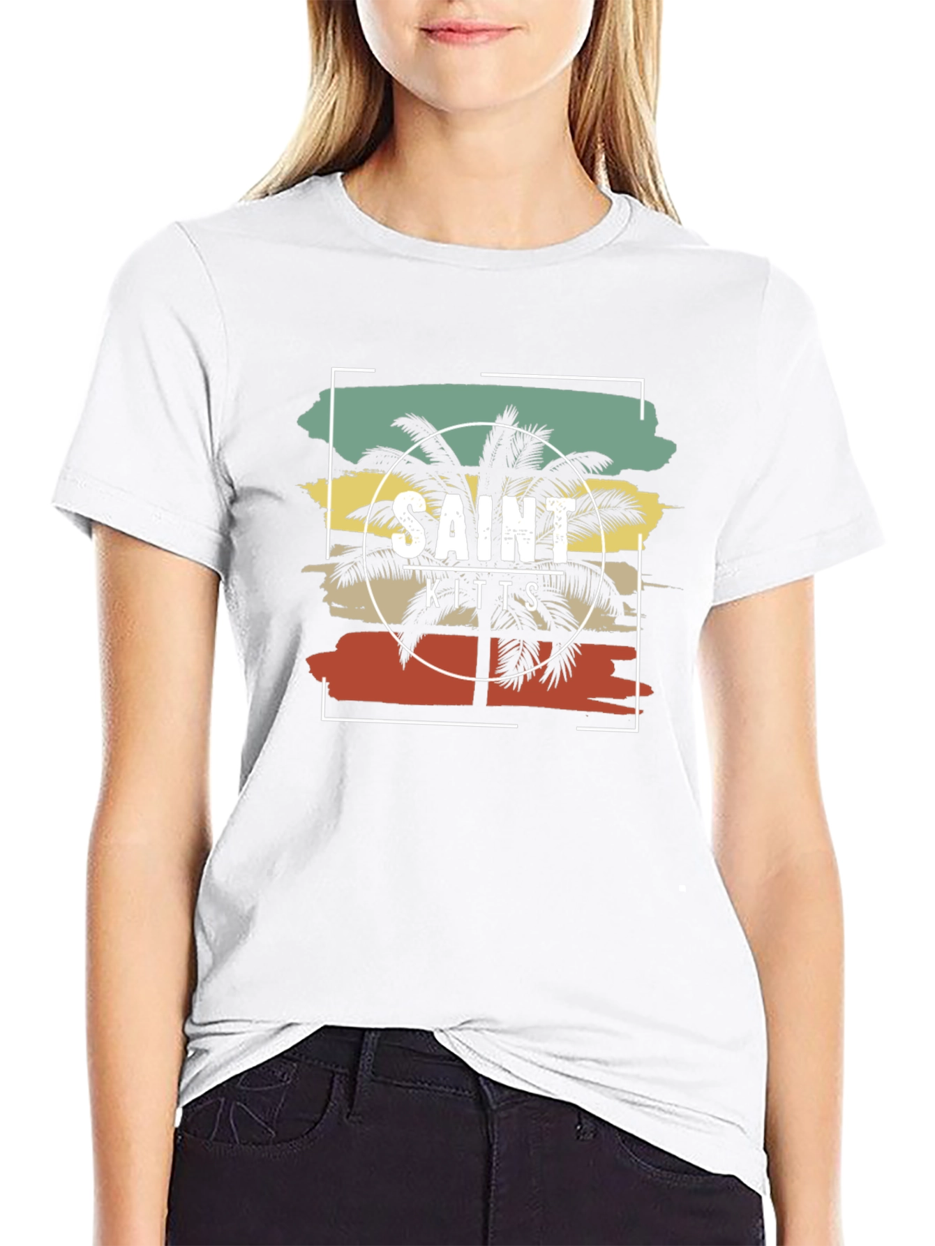 Saint Kitts Retro Graphic T-Shirt