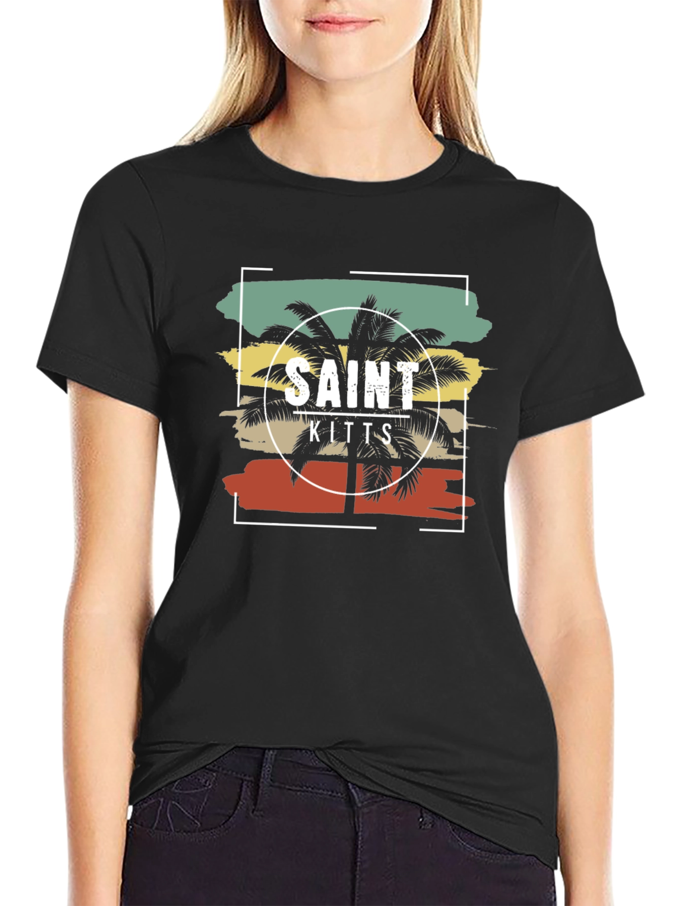 Saint Kitts Retro Graphic T-Shirt
