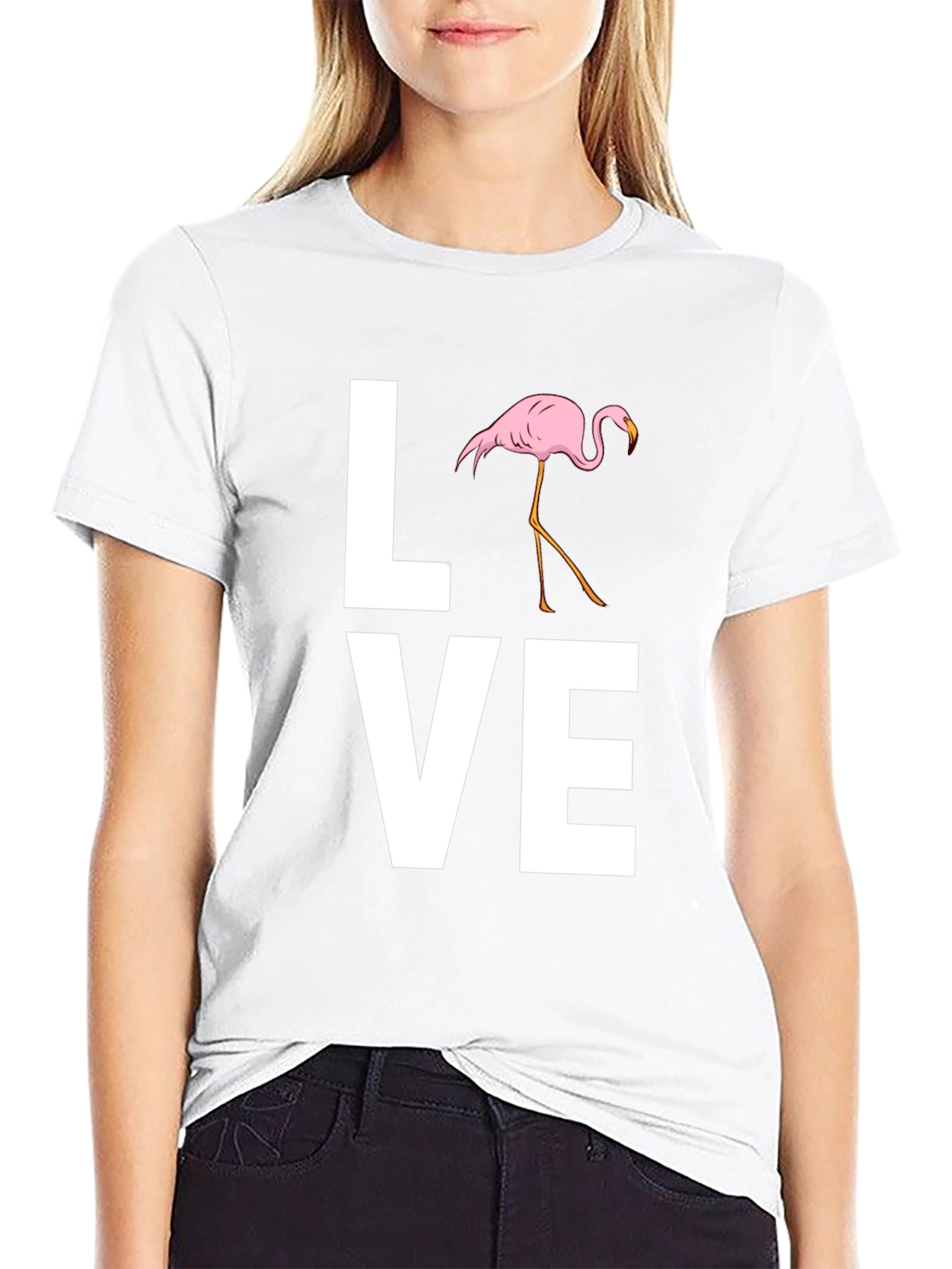 Love Flamingo Graphic T-Shirt - Stylish Mens Tee