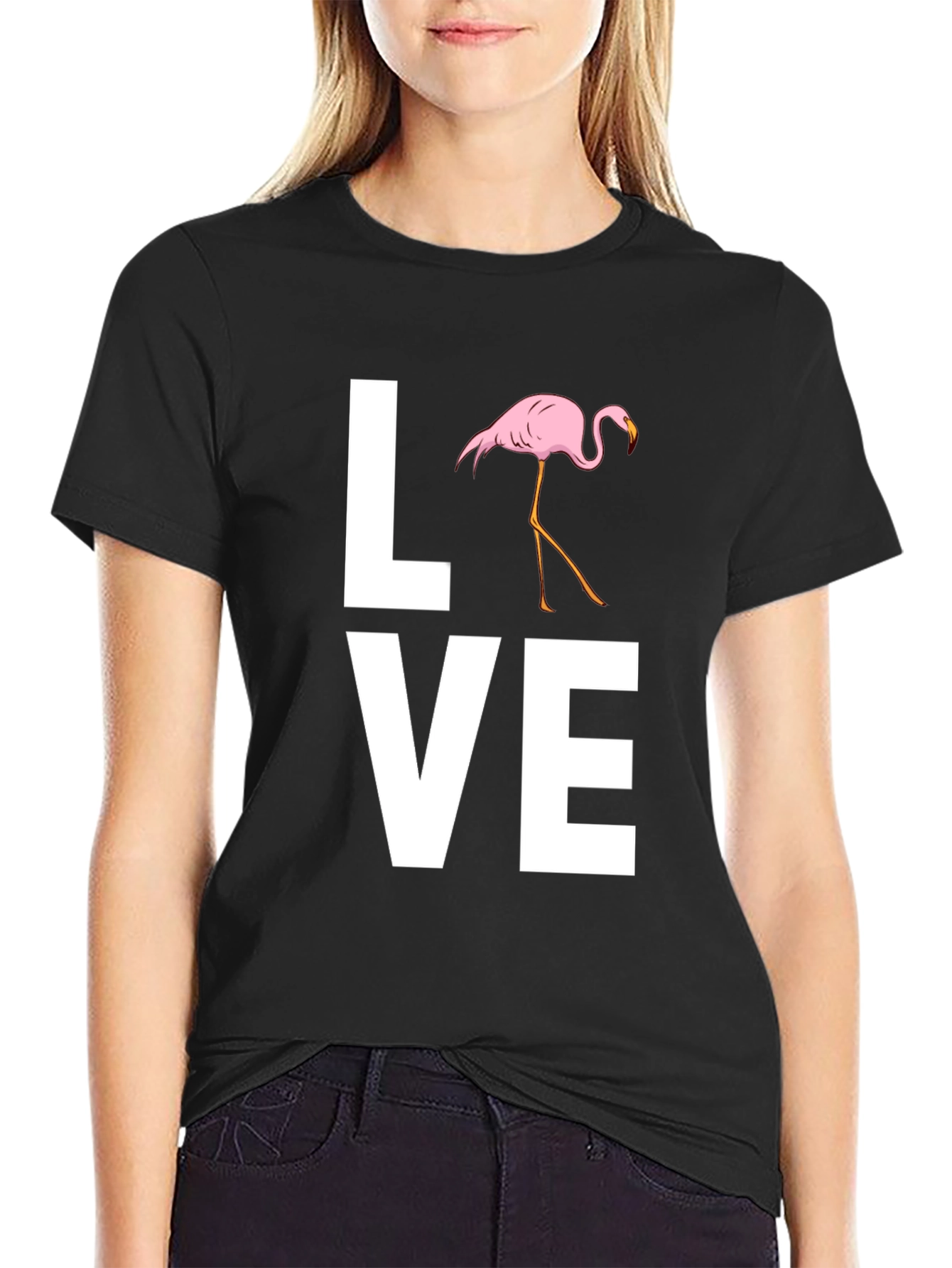 Love Flamingo Graphic T-Shirt - Stylish Mens Tee