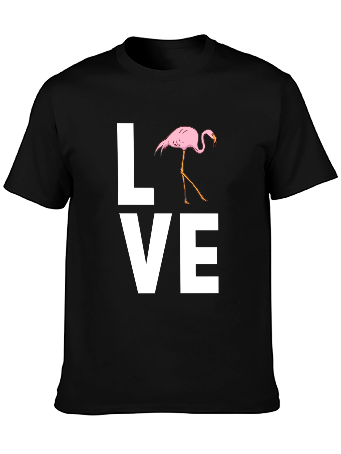 Love Flamingo Graphic T-Shirt - Stylish Mens Tee