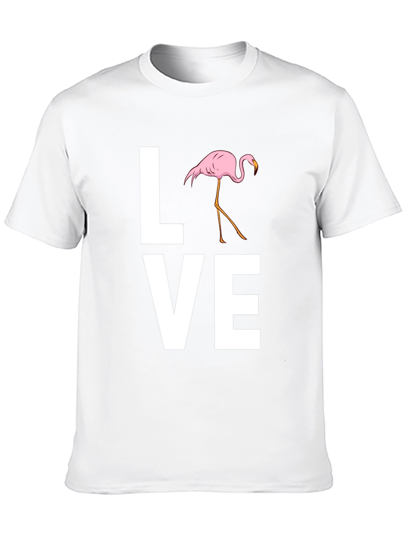Love Flamingo Graphic T-Shirt - Stylish Mens Tee